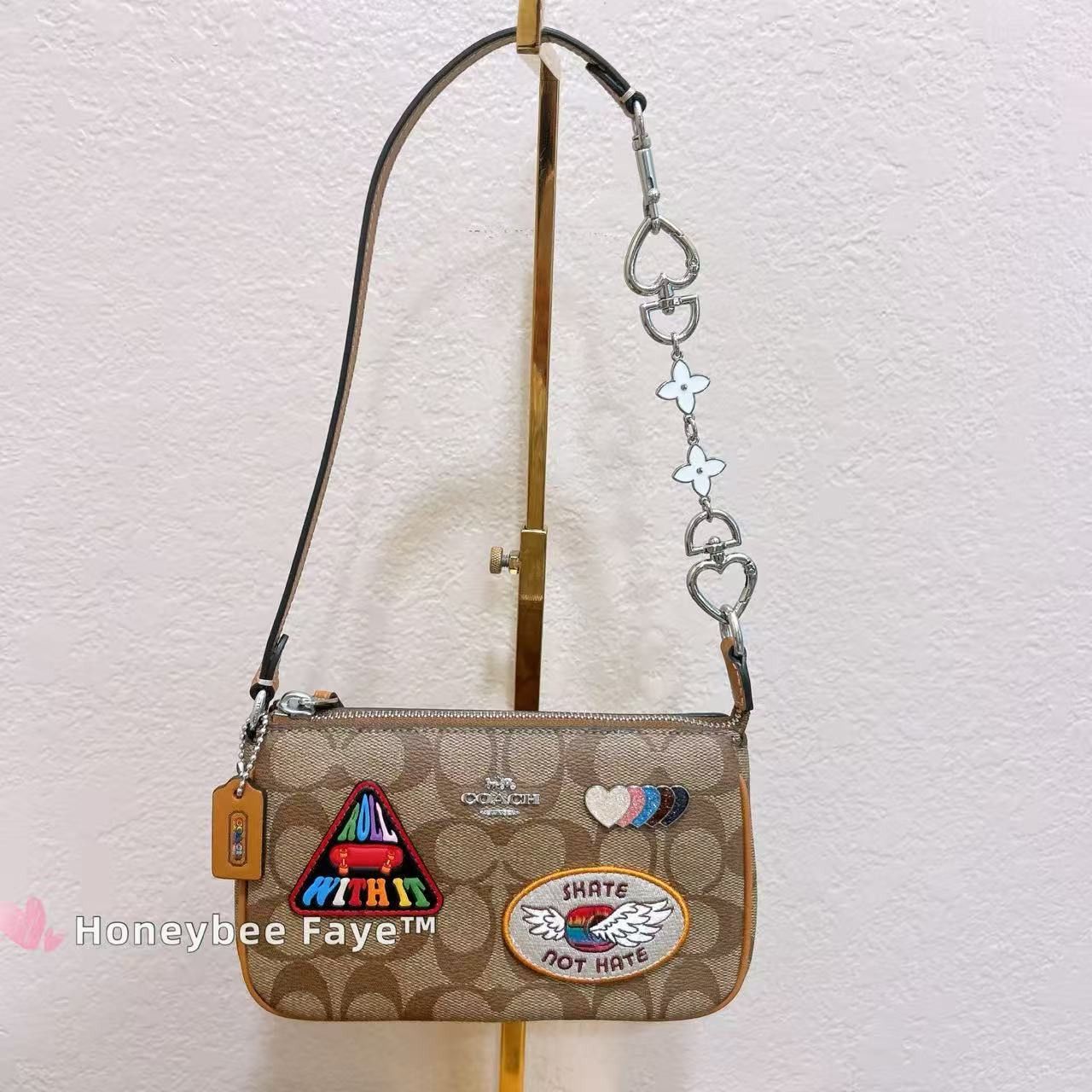Coach Nolita 19 In Signature Canvas With Patches CK383 Size ONE SIZE - 4 Thumbnail