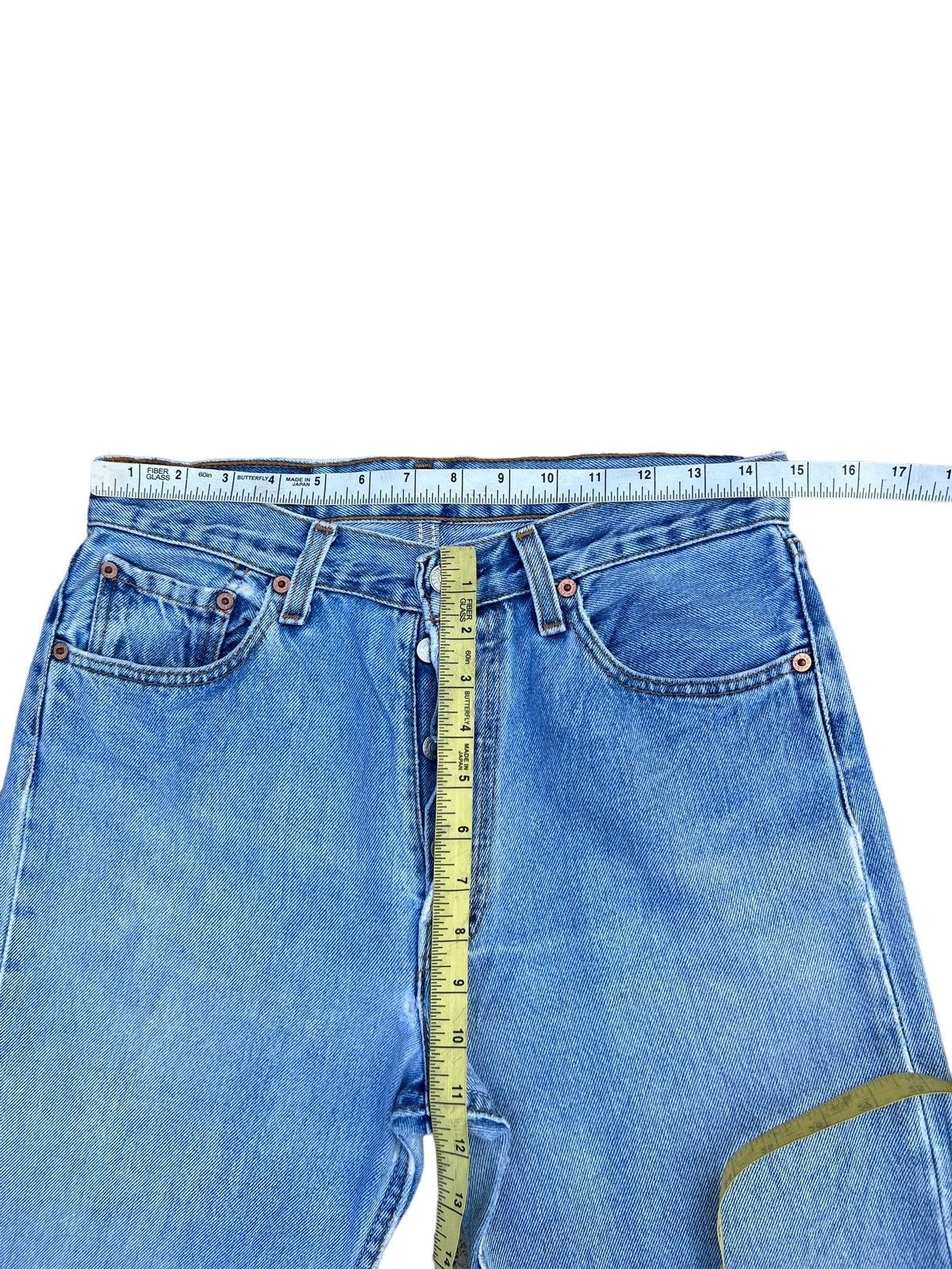 Levi's Vintage 1997 Levi’s 501 Usa Distressed Fade Blue Denim Jeans Size US 29 - 2 Thumbnail