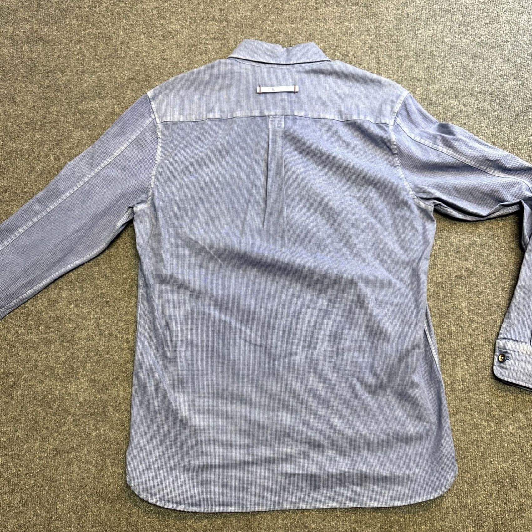 Robert Graham Robert Graham Button-Up Shirt Mens Medium Blue Tailored Fit Modern Americana Shirt Modern Americana Blues Gecko Geometric Pattern Button-Up Mens Size US M / EU 48-50 / 2 - 5 Thumbnail