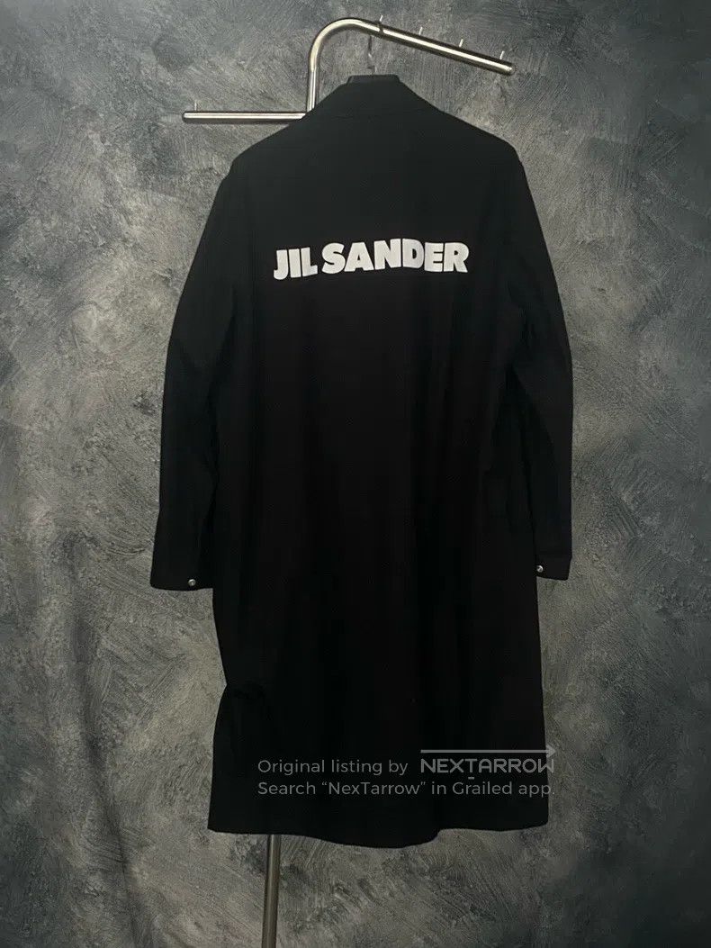 Jil Sander Jil Sander size 50 Black Lapel Long Sleeve Trench Coat Size L / US 10 / IT 46 - 2 Thumbnail