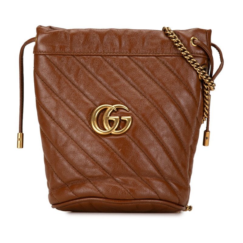 Gucci Gucci Gucci GG Marmont Leather Chain Shoulder Bag Leather Crossbody Bag 575163 Size ONE SIZE - 1 Thumbnail