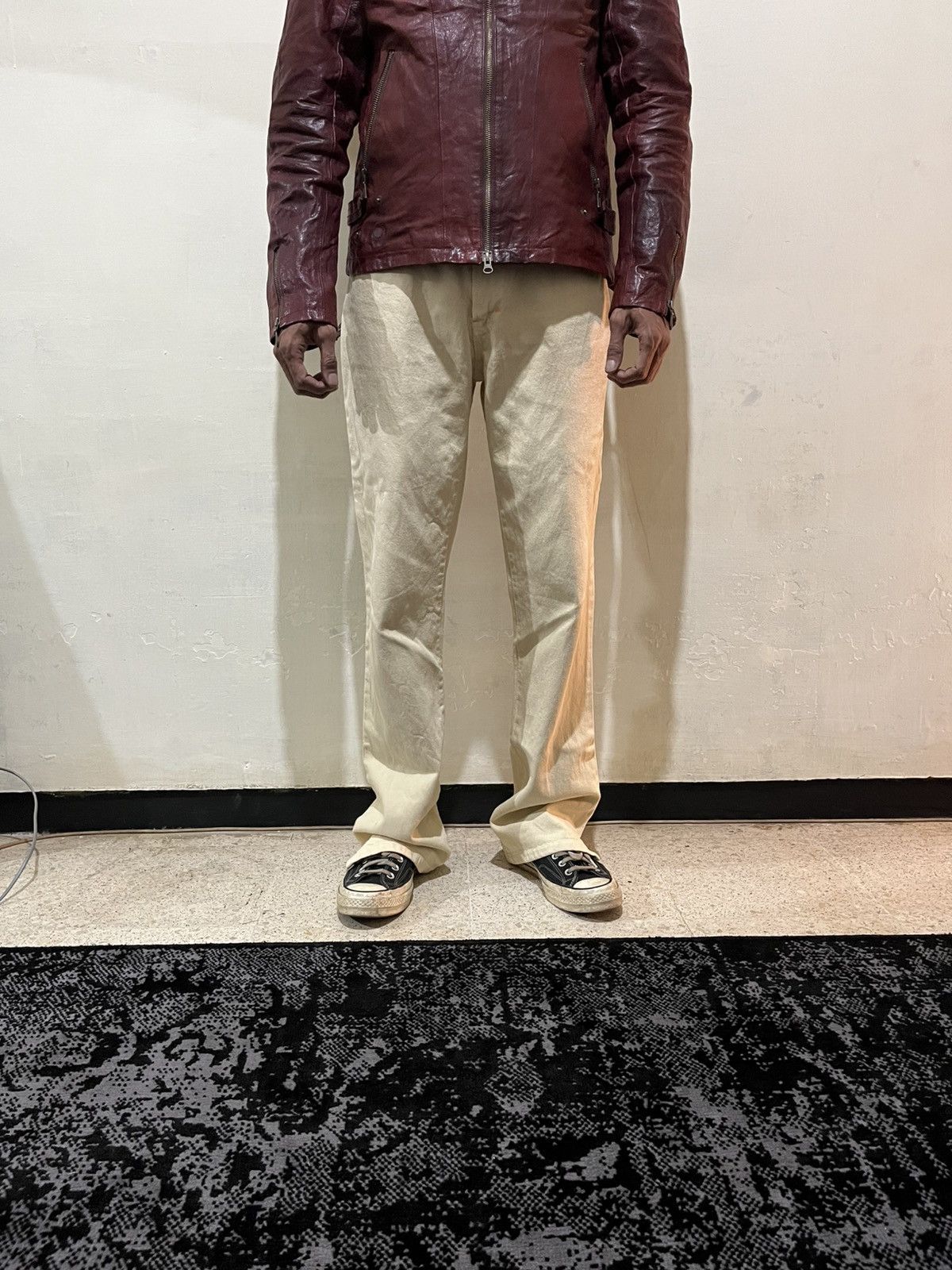 Walter Van Beirendonck Vintage archive W&LT Kiss The Future flared denim pants Size US 31 - 11 Thumbnail
