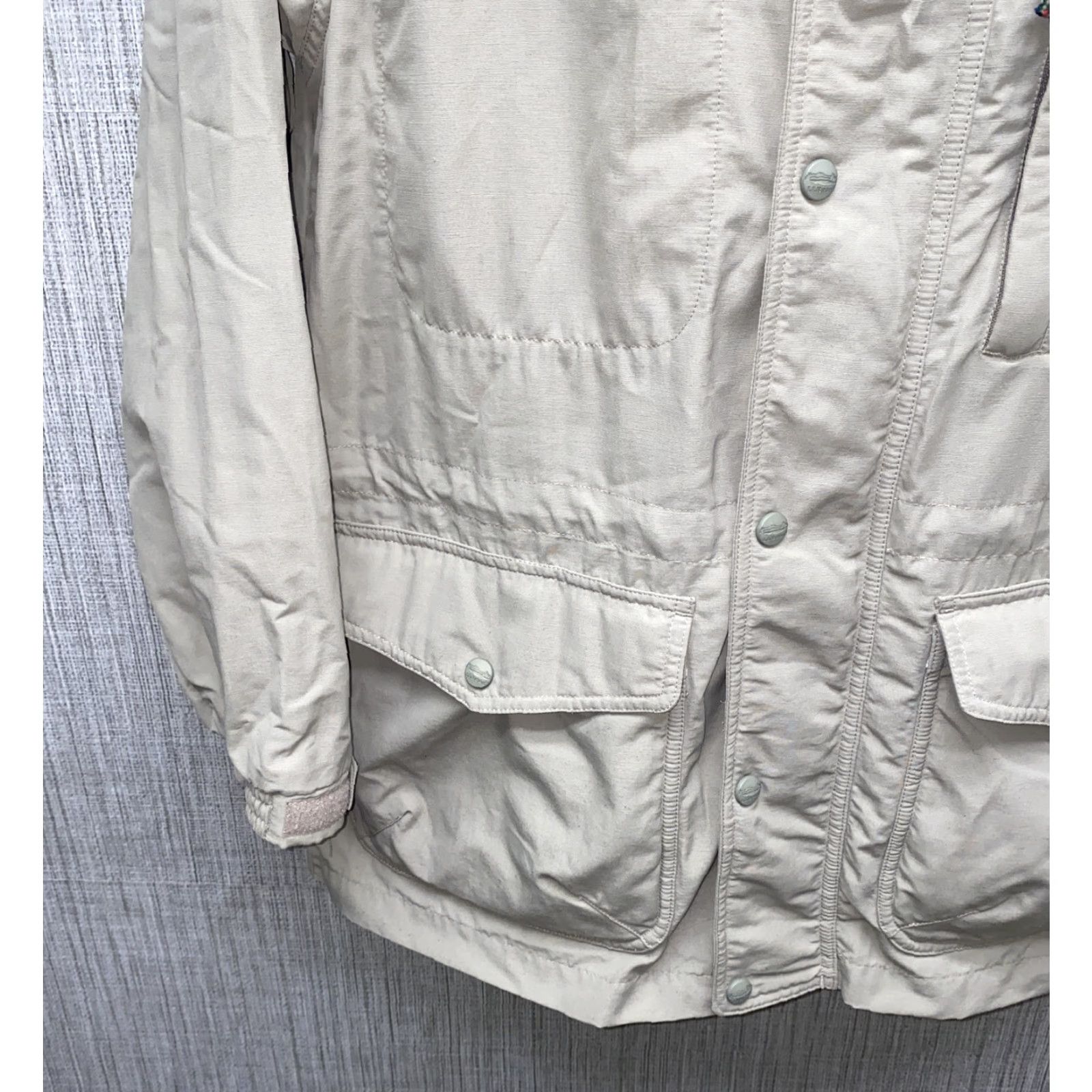 Vintage L.L. Bean Jacket Mens Outdoor Full Zip Nylon Beige Multi Pocket Size M Size US M / EU 48-50 / 2 - 5 Thumbnail