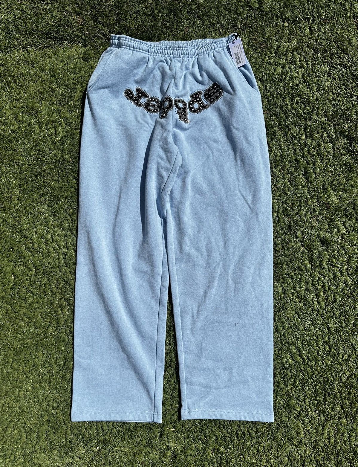 Sp5der Sp5der Rhinestone sweatpants size large Size US 34 / EU 50 - 1 Thumbnail