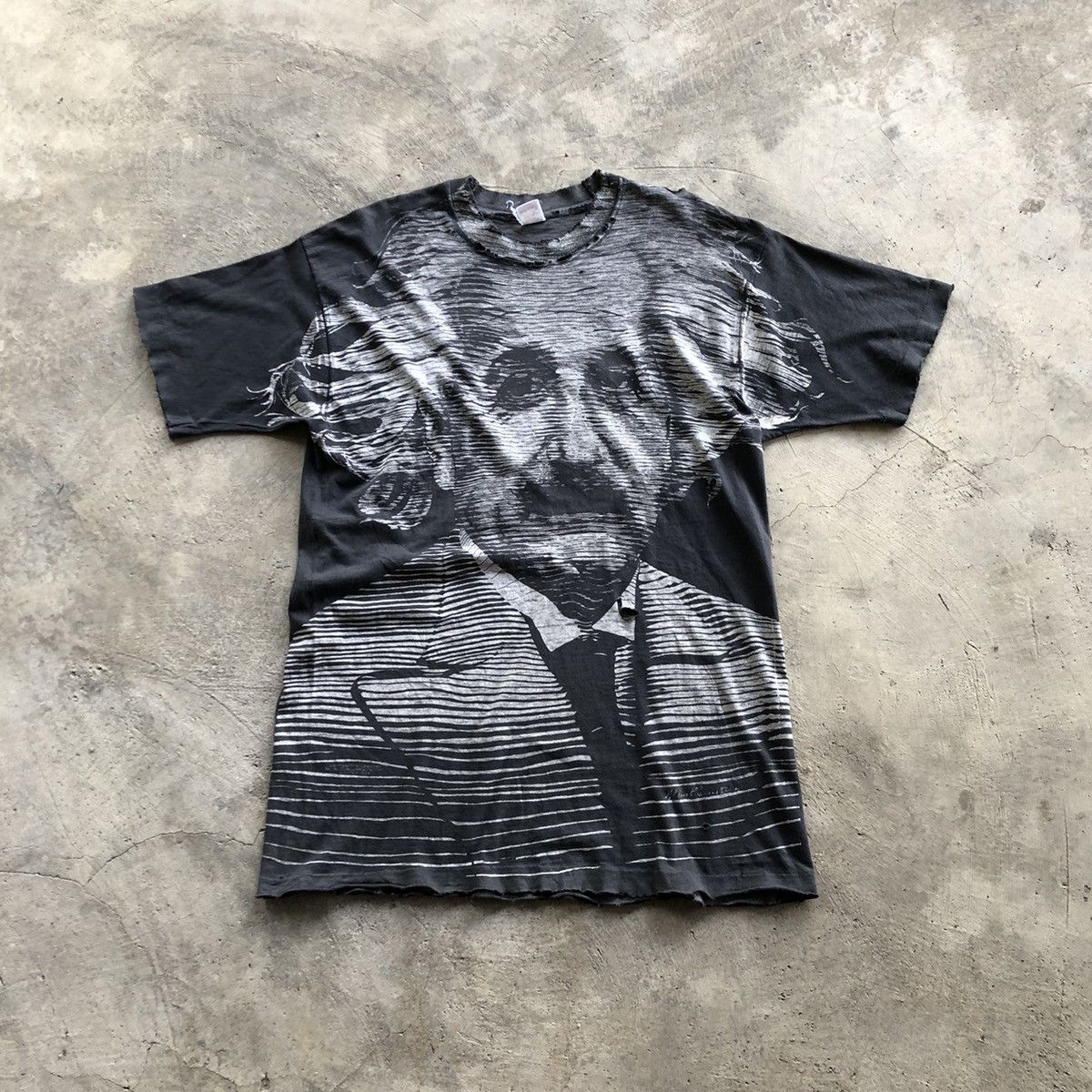 Image of Arts Science x Vintage Albert Einstein Vintage Big Face Printed T-Shirt in Black, Men's (Size XL)