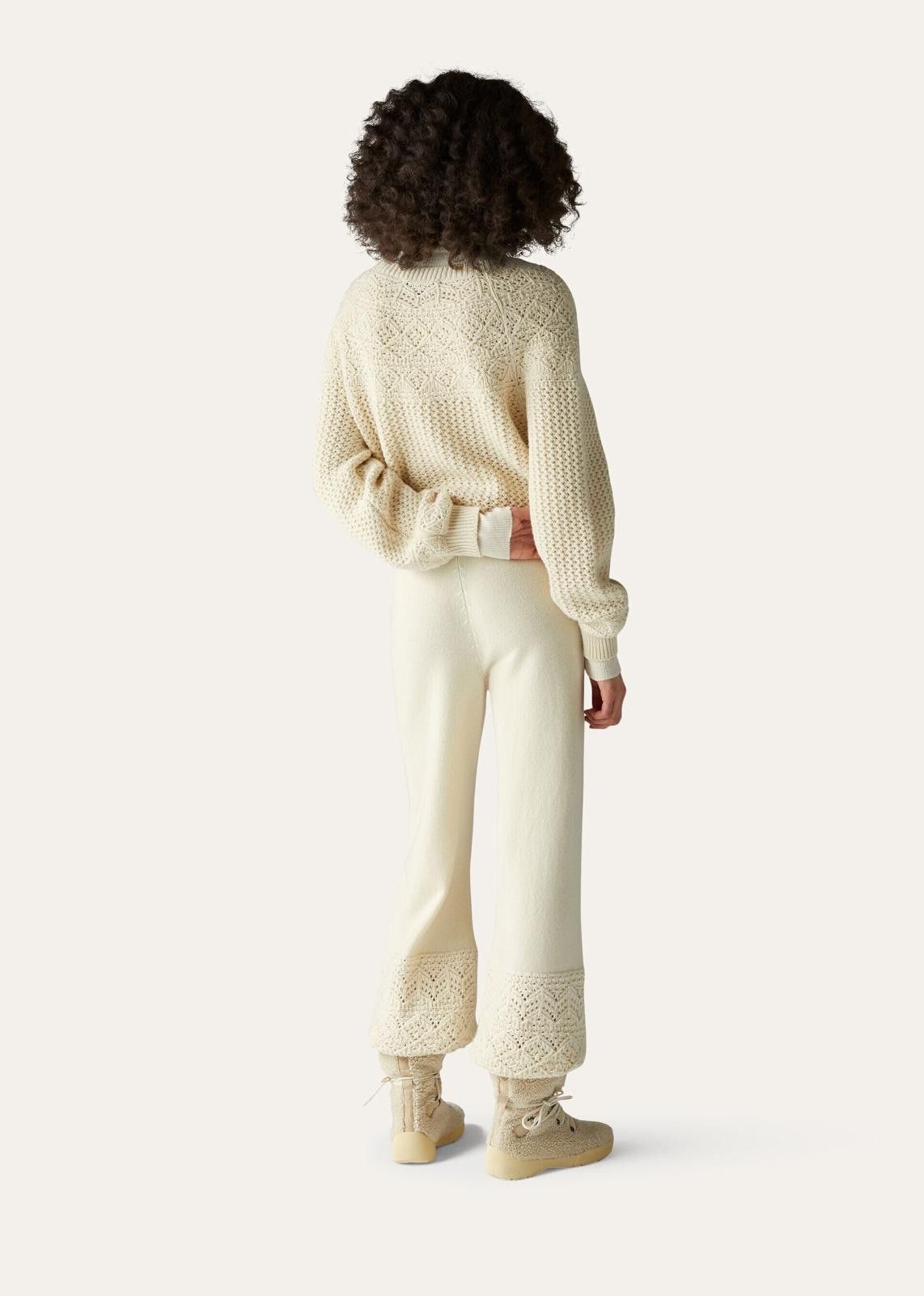Loro Piana o1srvl11e1224 Engadin Cashmere Pant in Off White Size 28" / US 6 / IT 42 - 3 Thumbnail