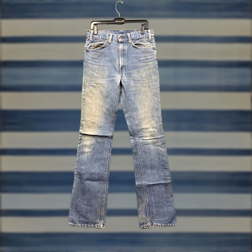 Levi's VINTAGE Levi's 517 Jeans Bootcut Men's 34x38 Blue Orange Tab 1981 Workwear Casual Mens Clothing Jeans Size US 34 / EU 50 - 1 Thumbnail
