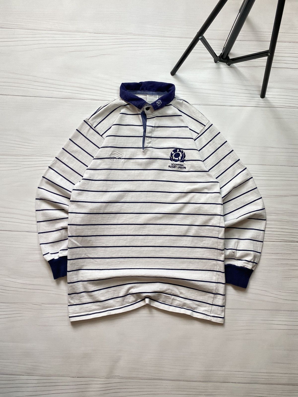 Umbro Vintage Umbro Scottish rugby union 1991 longsleeve shirt Size US L / EU 52-54 / 3 - 1 Thumbnail