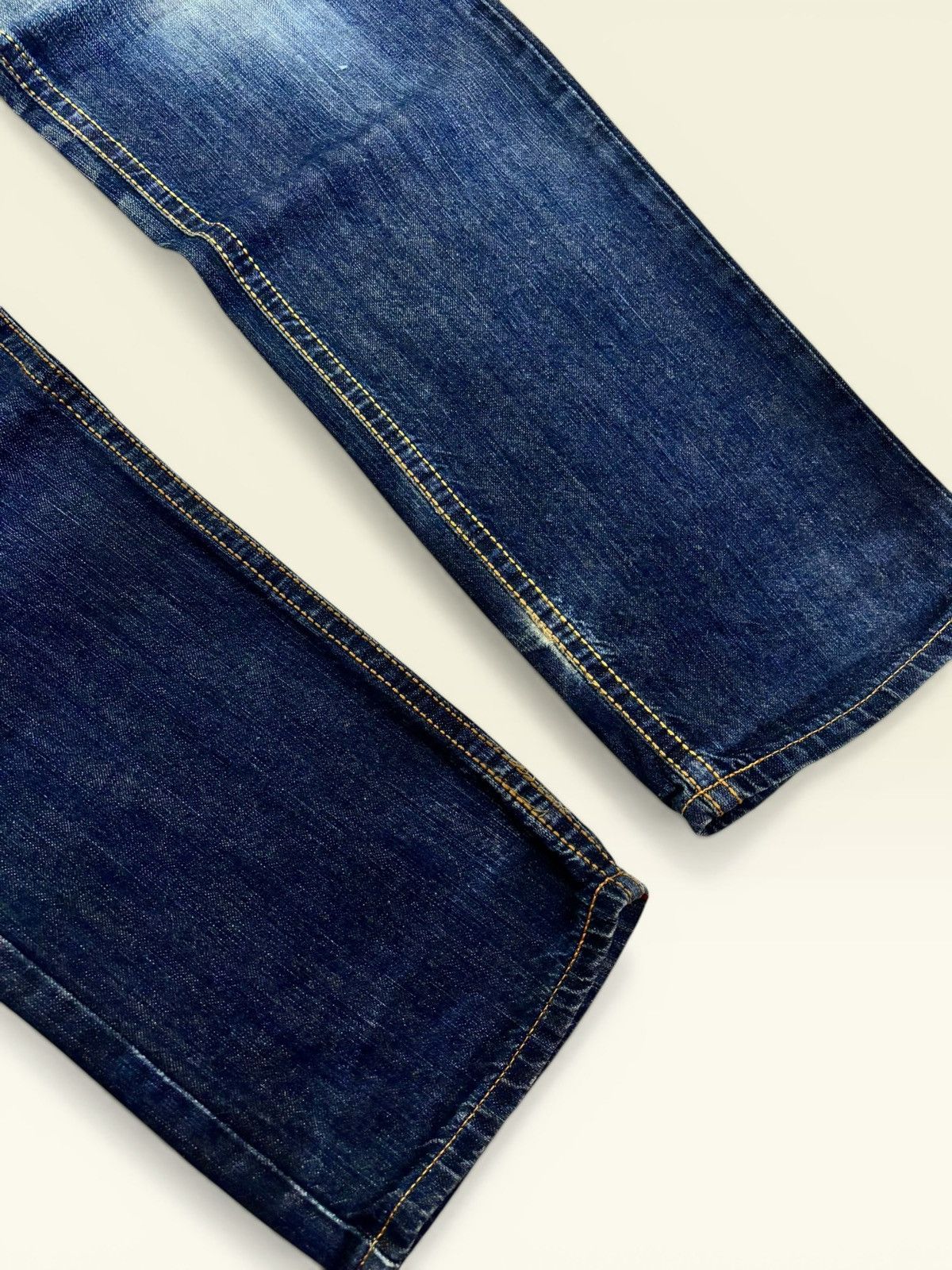 Edwin Vtg Japan Grunge Edwin XV Whisker Fade Distress Jeans Size US 33 - 5 Thumbnail