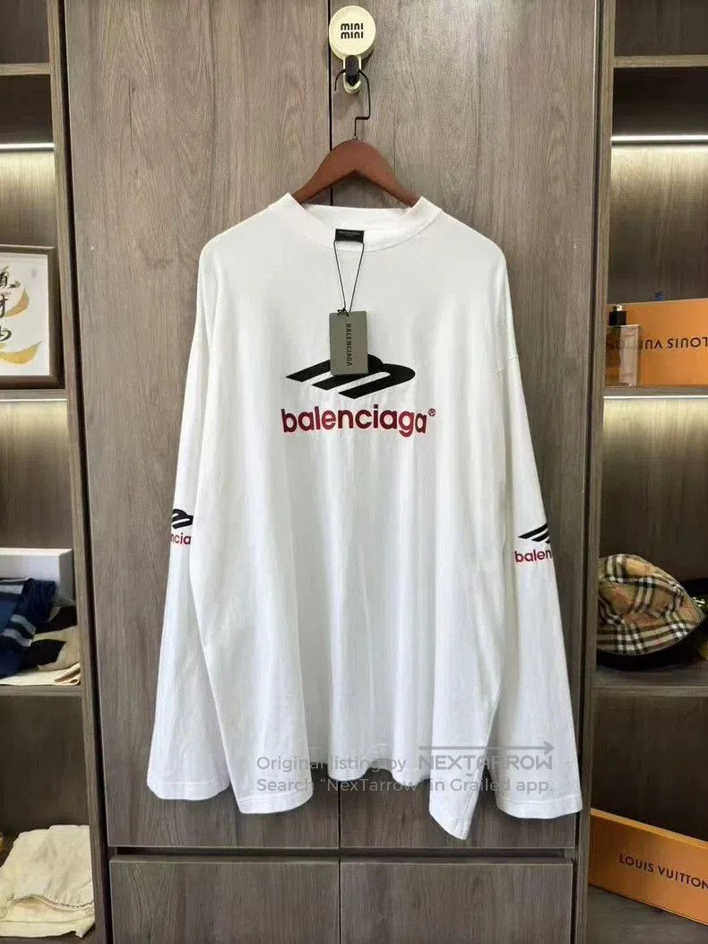 Balenciaga Balenciaga 3B Embroidered Logo Longsleeve. Size US S / EU 44-46 / 1 - 1 Thumbnail