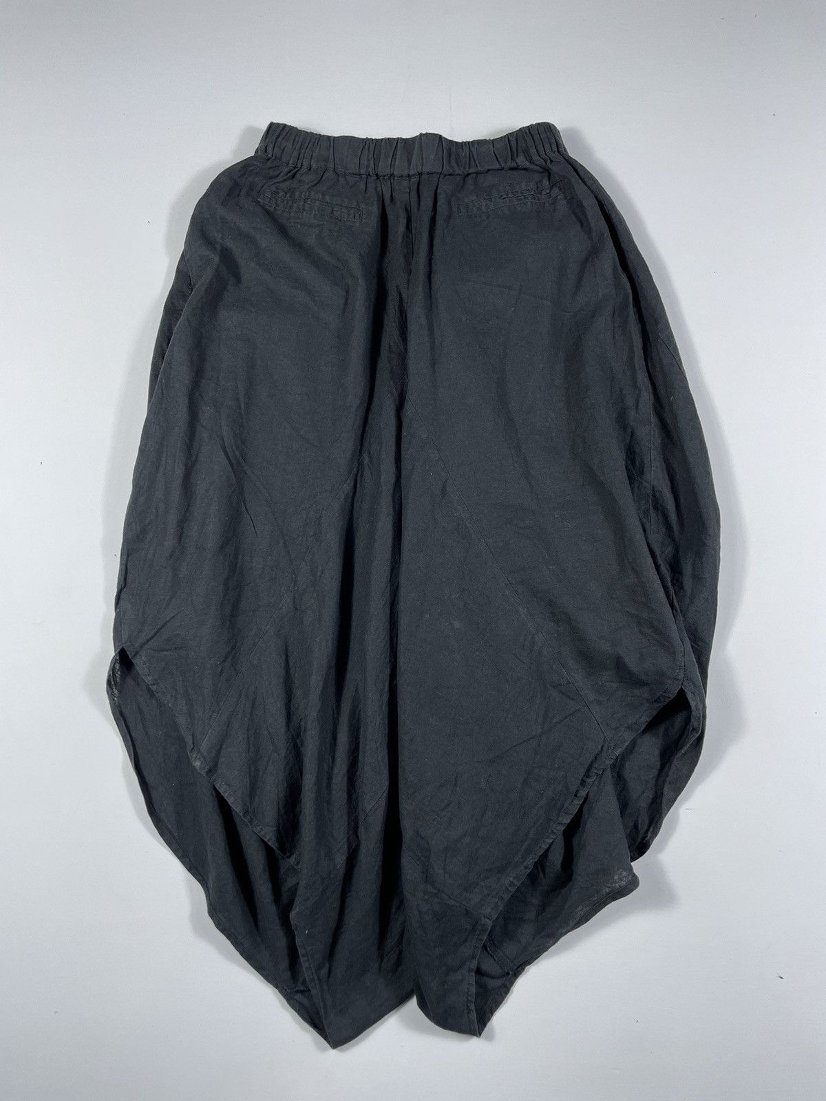 Vintage Linen Pants With Side Slits Yohji Style size 26-30