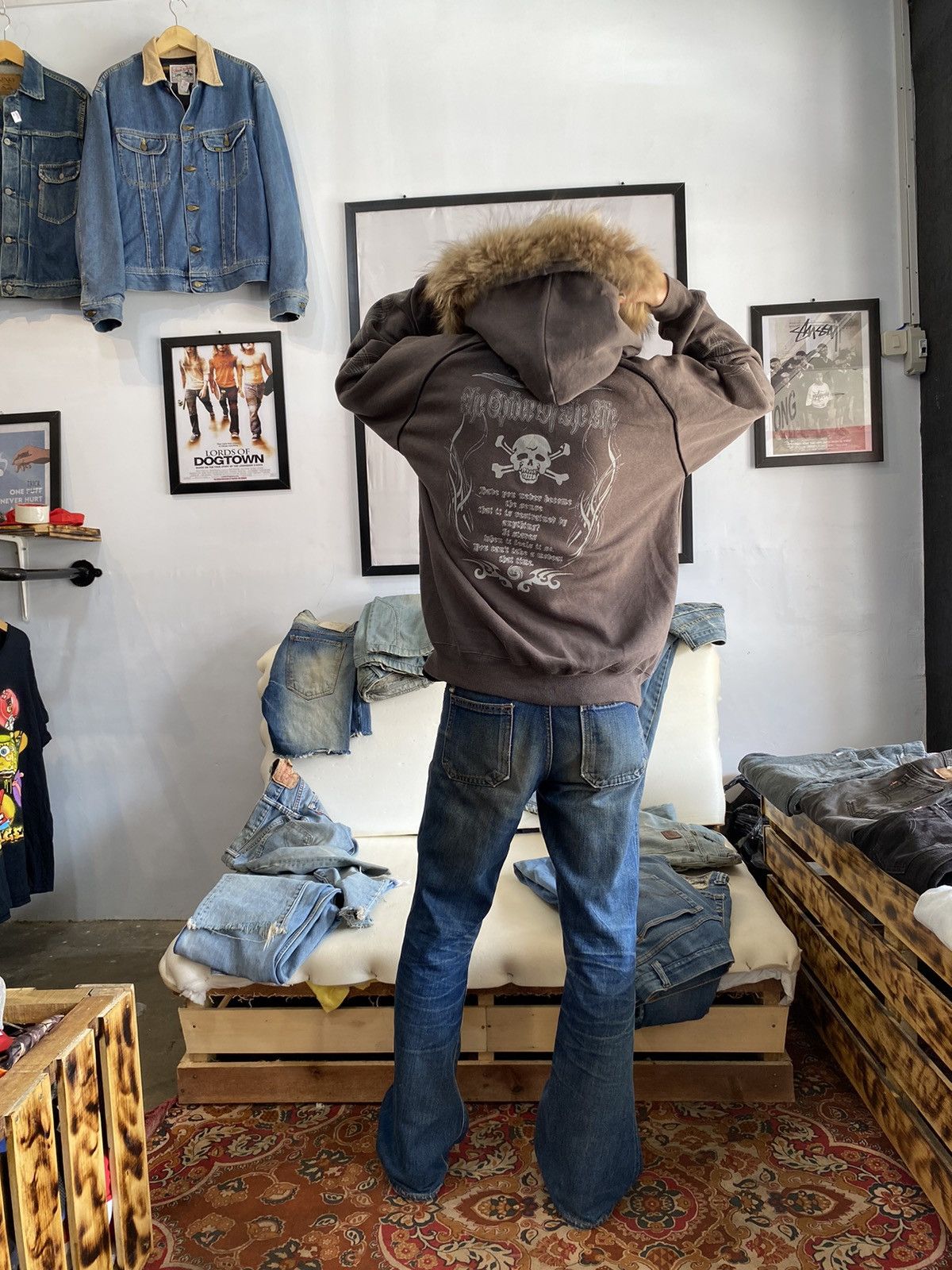 Hysteric Glamour × If Six Was Nine × Japanese Brand Fur hoodie tribal poem japanese style Size US L / EU 52-54 / 3 - 8 Thumbnail