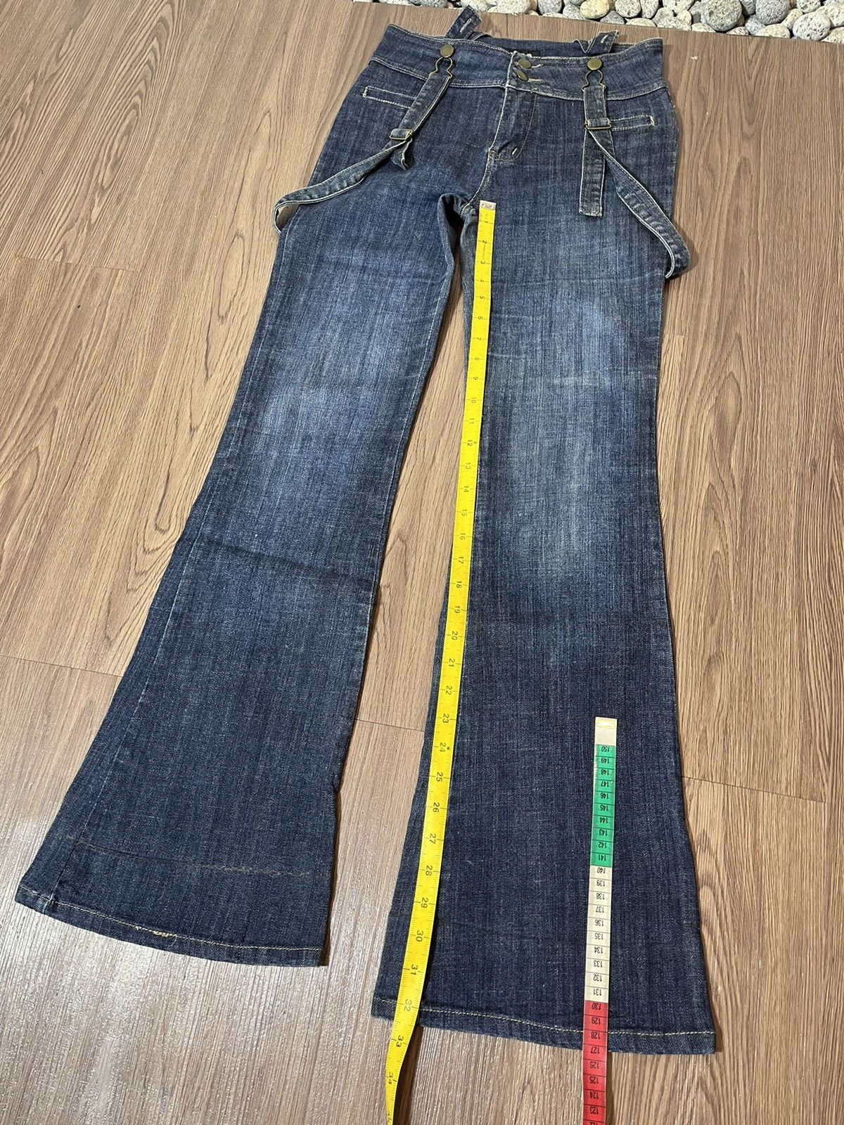 Japanese Brand × Le Grande Bleu (L.G.B.) × Tornado Mart ANAP japan suspender flare denim Size US 28 / EU 44 - 15 Thumbnail