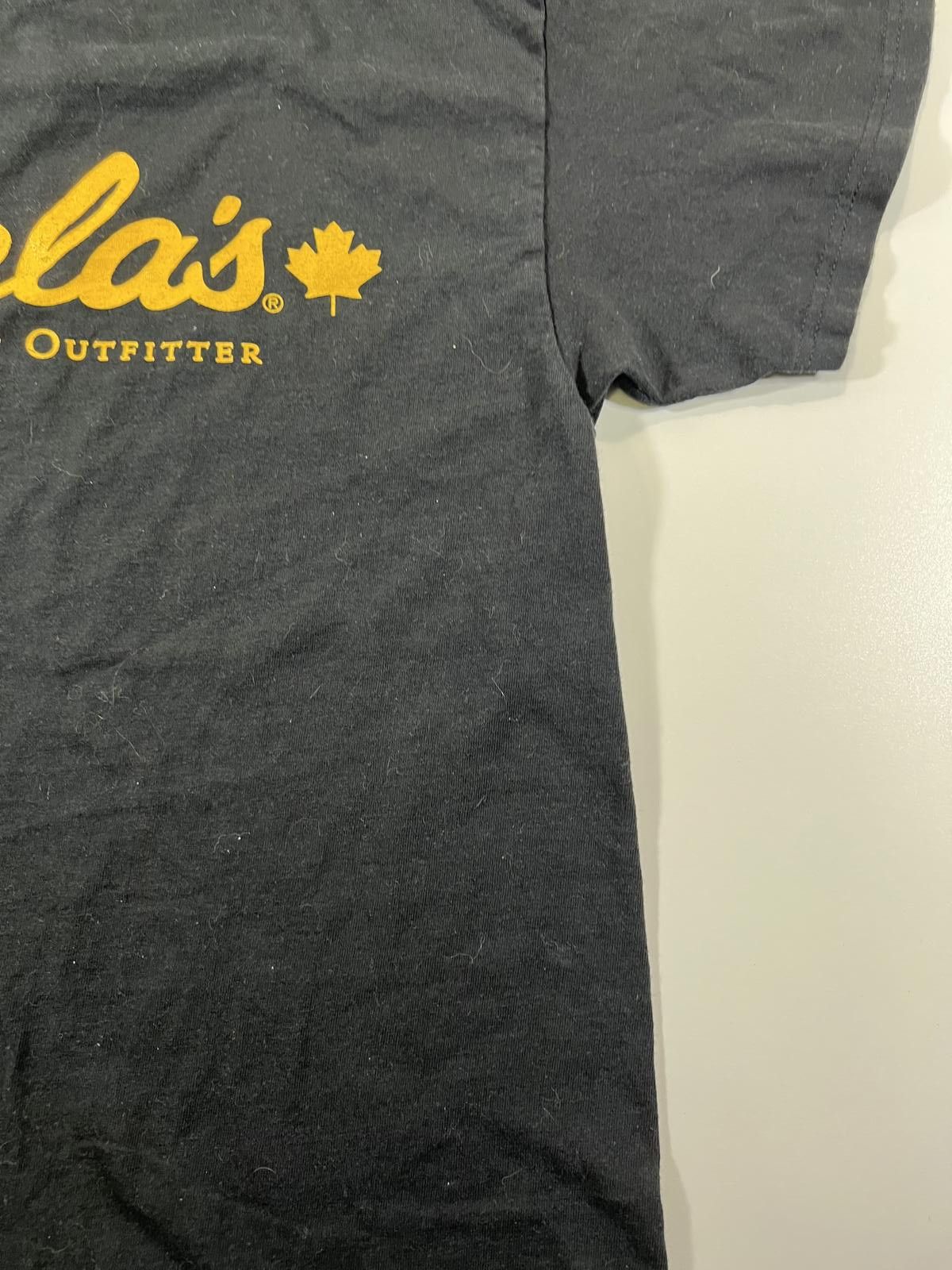 Cabelas Cabela's Black T-Shirt with Yellow Logo - Medium Size US M / EU 48-50 / 2 - 4 Thumbnail