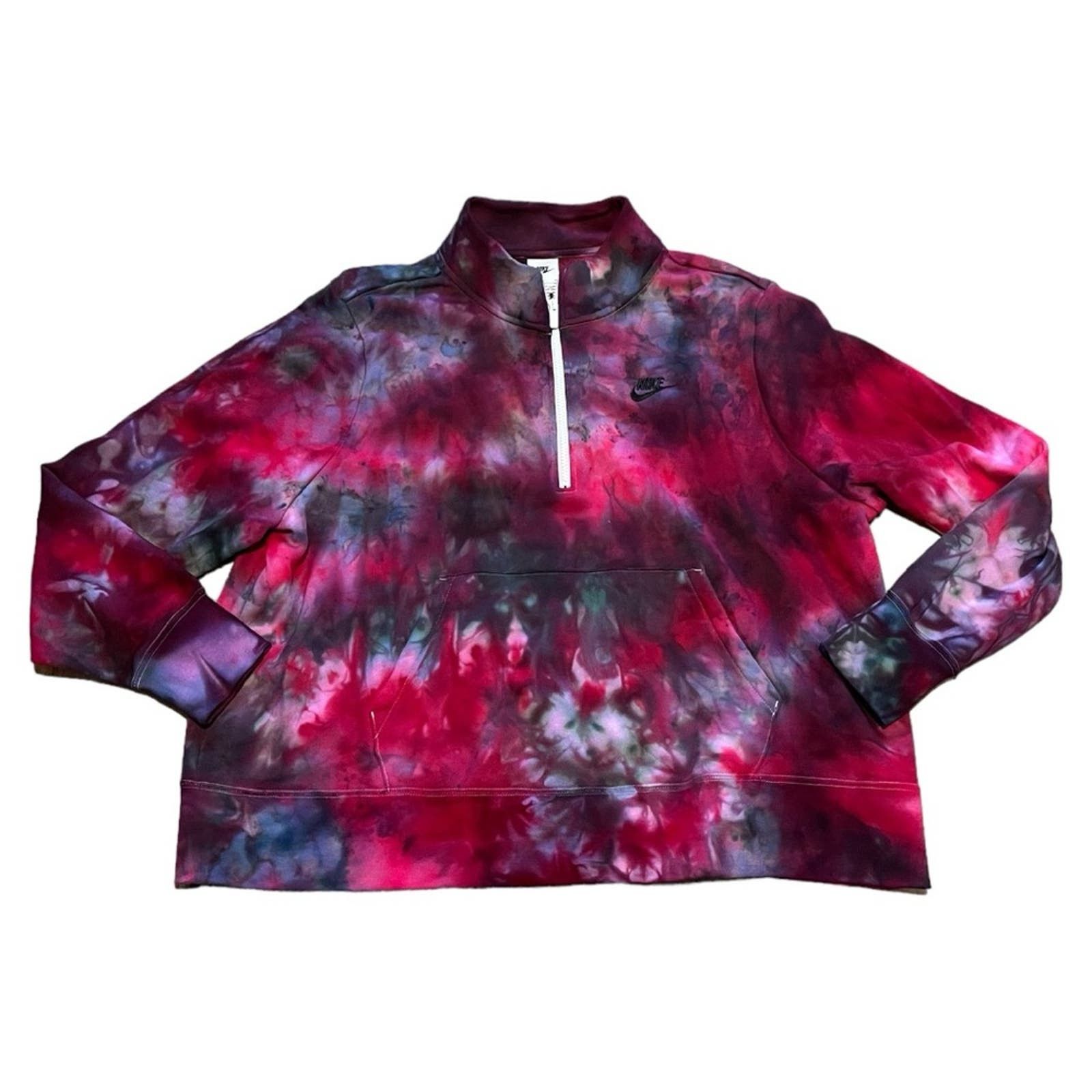 Nike Ladies Ice Dyed Quarter Zip Sweatshirt 2XL