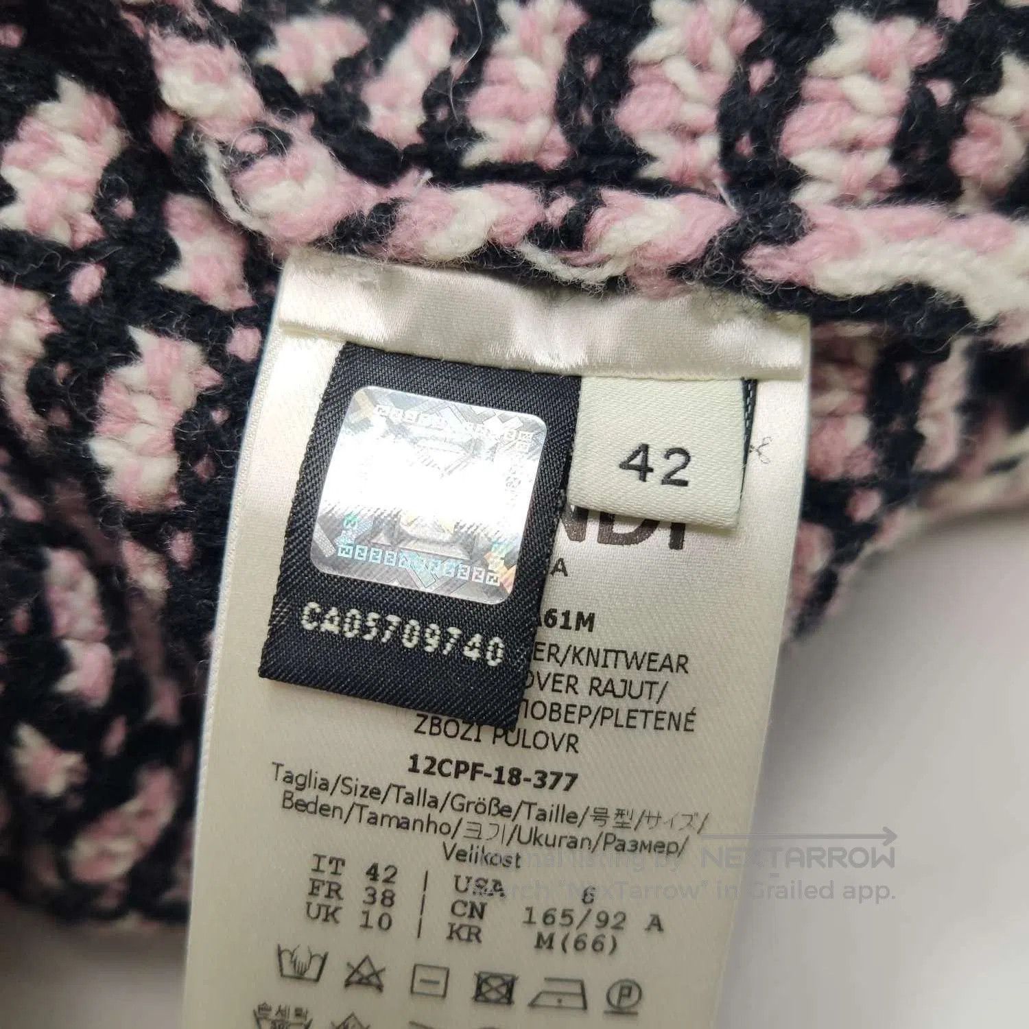 Fendi Fendi Turtleneck Patterned Sweater XS. Size M / US 6-8 / IT 42-44 - 6 Thumbnail