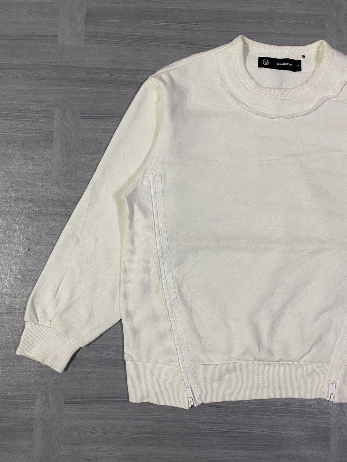 GU × Undercover Undercover X GU Sweatshirt Plain White Crewneck Size US M / EU 48-50 / 2 - 5 Thumbnail