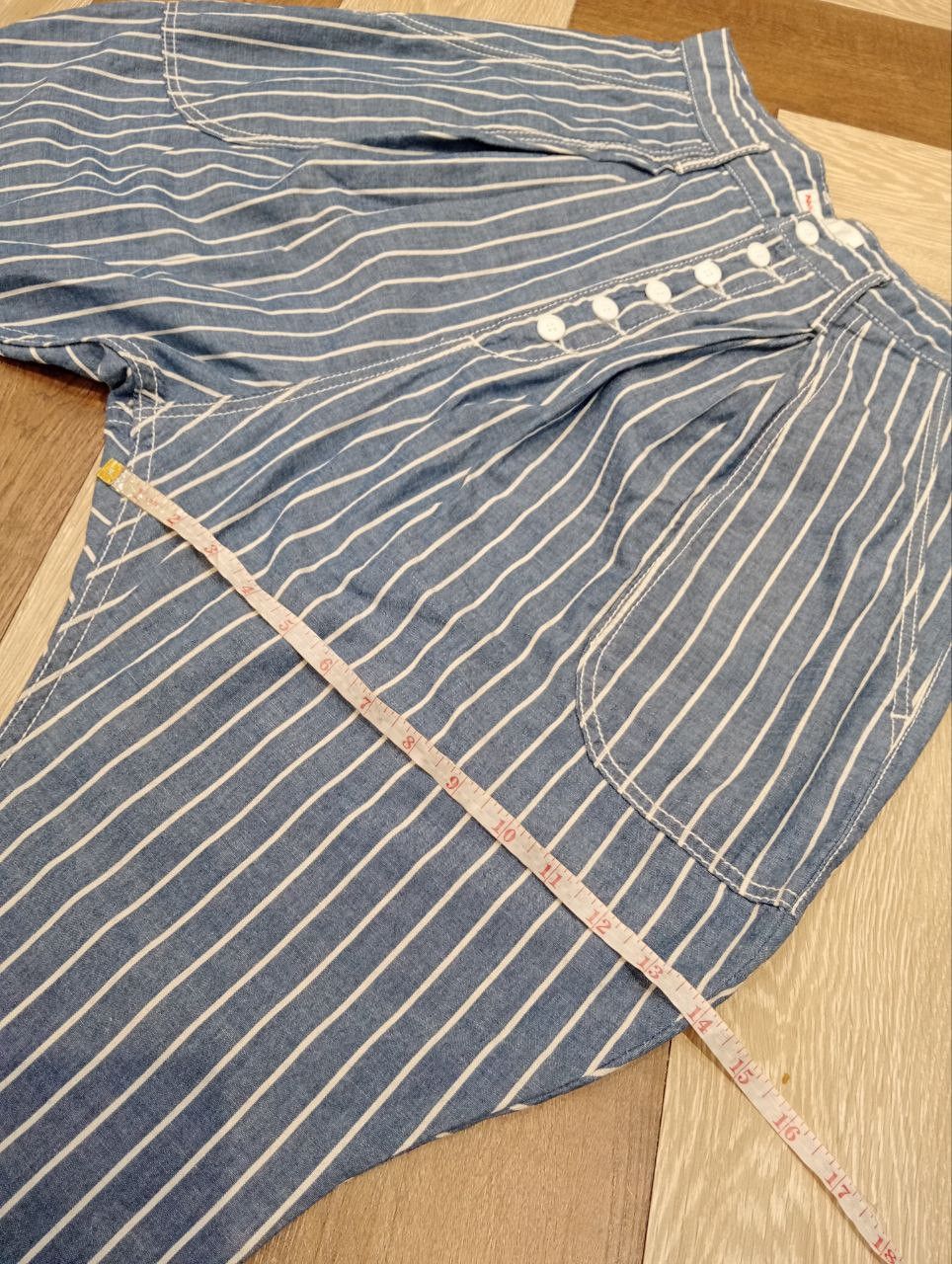 Ne-Net VINTAGE NE-NET ISSEY MIYAKE STRIPED CROPPED PANTS Size US 30 / EU 46 - 13 Thumbnail