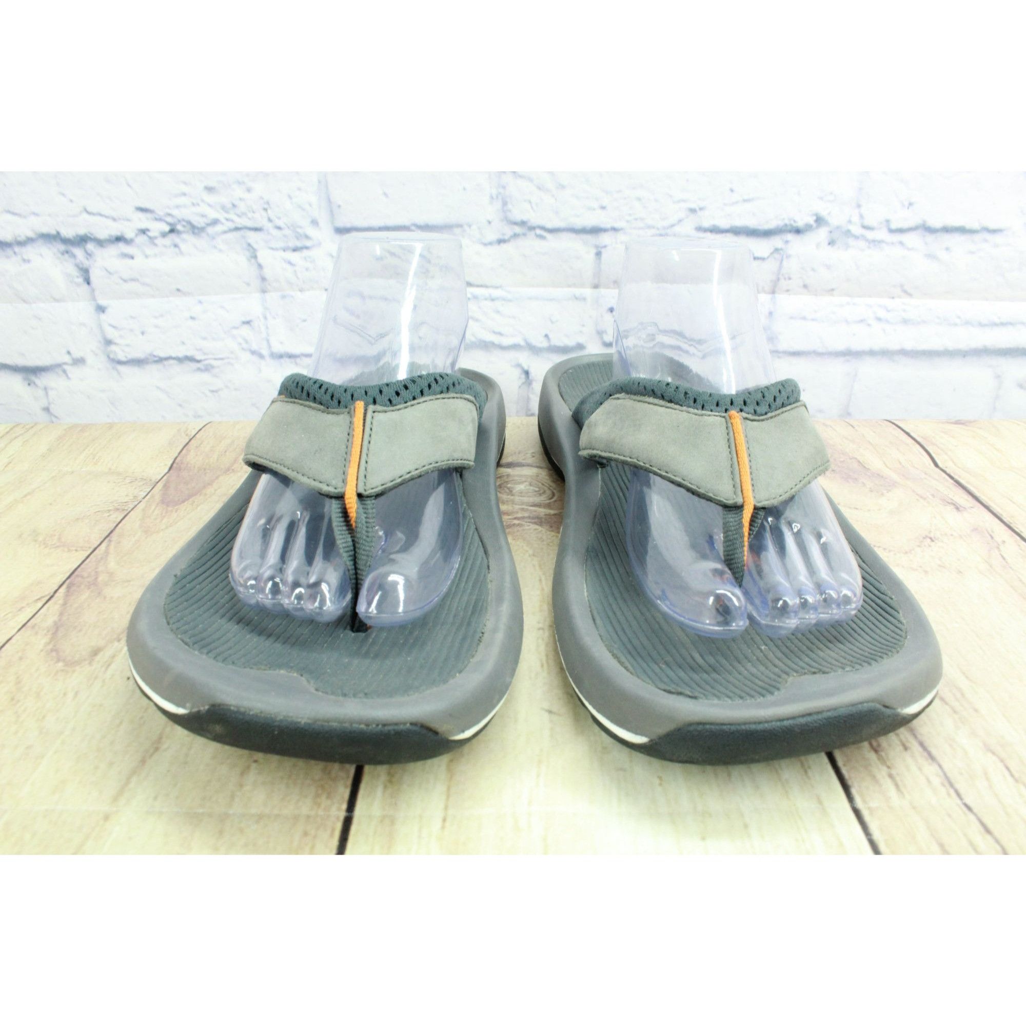 L.L. Bean LL Bean Swift River Men’s Gray Suede Sports Flip-Flops Size US 12 / EU 45 - 4 Thumbnail