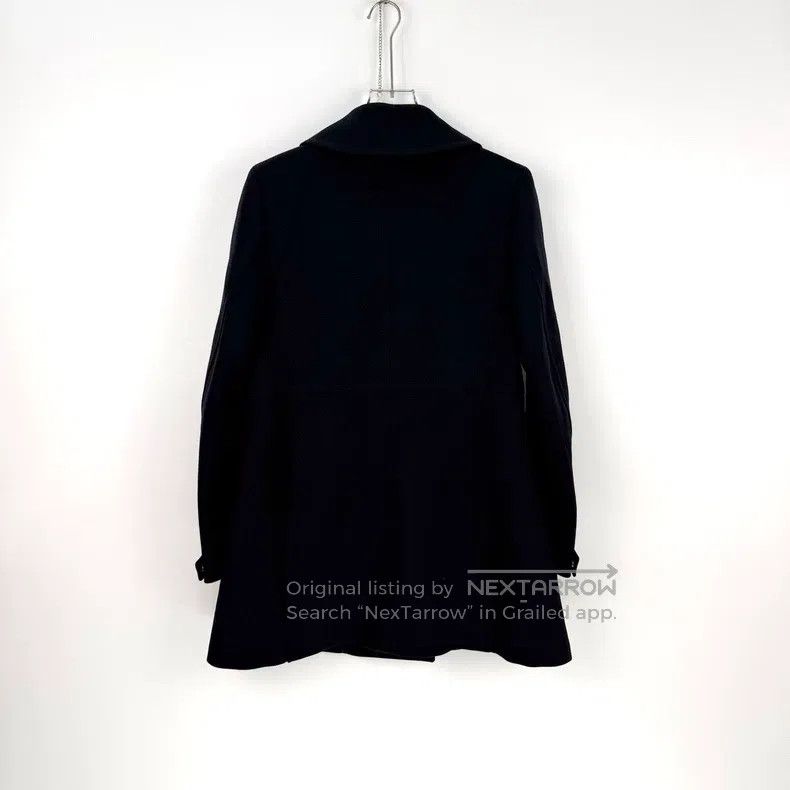 Hermes Hermes Blue-Black Wool Overcoat Size S / US 4 / IT 40 - 4 Thumbnail