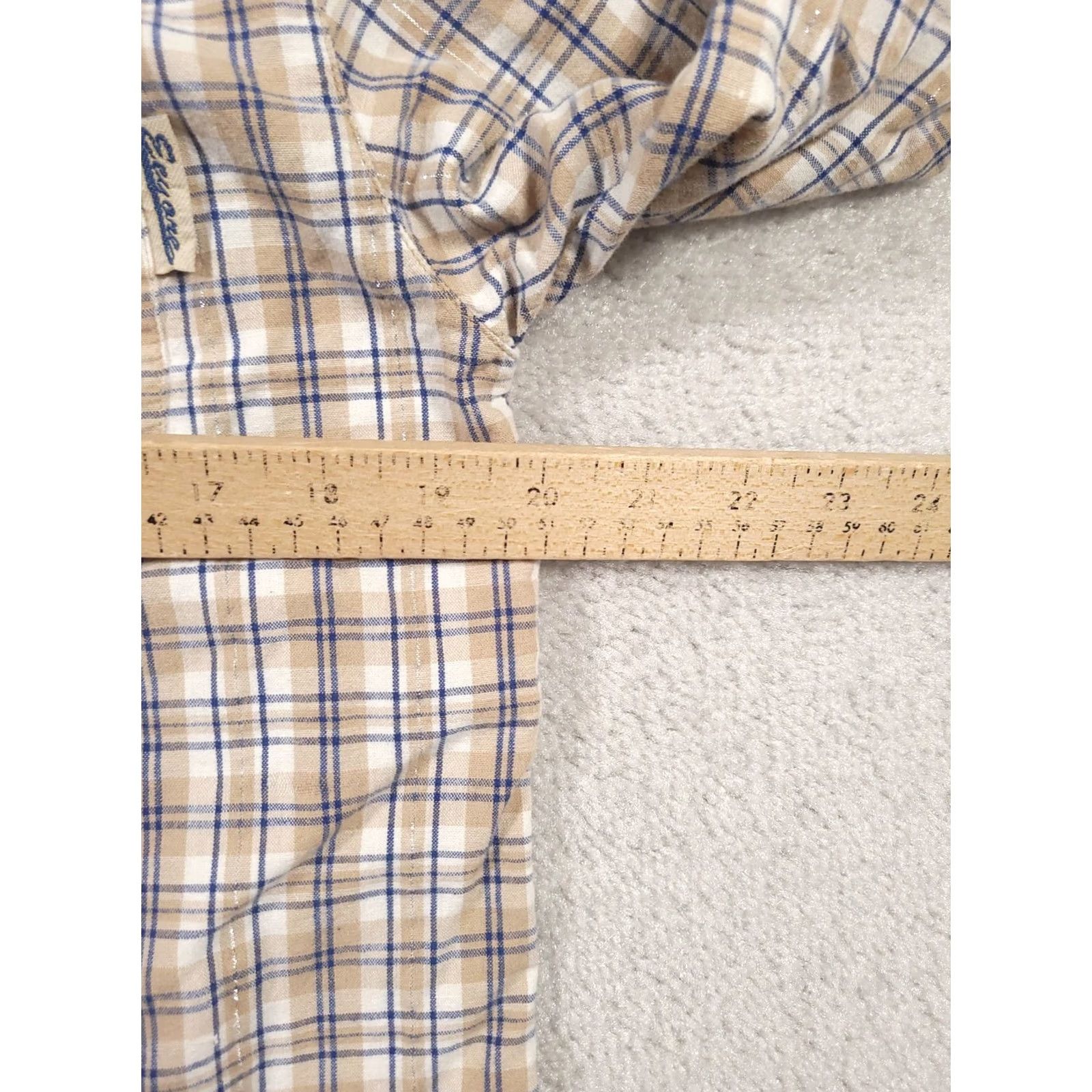 Disney Disney Eeyore Plaid Button Up Shirt Womens S Embroidered Metallic Embellished Size S / US 4 / IT 40 - 4 Thumbnail