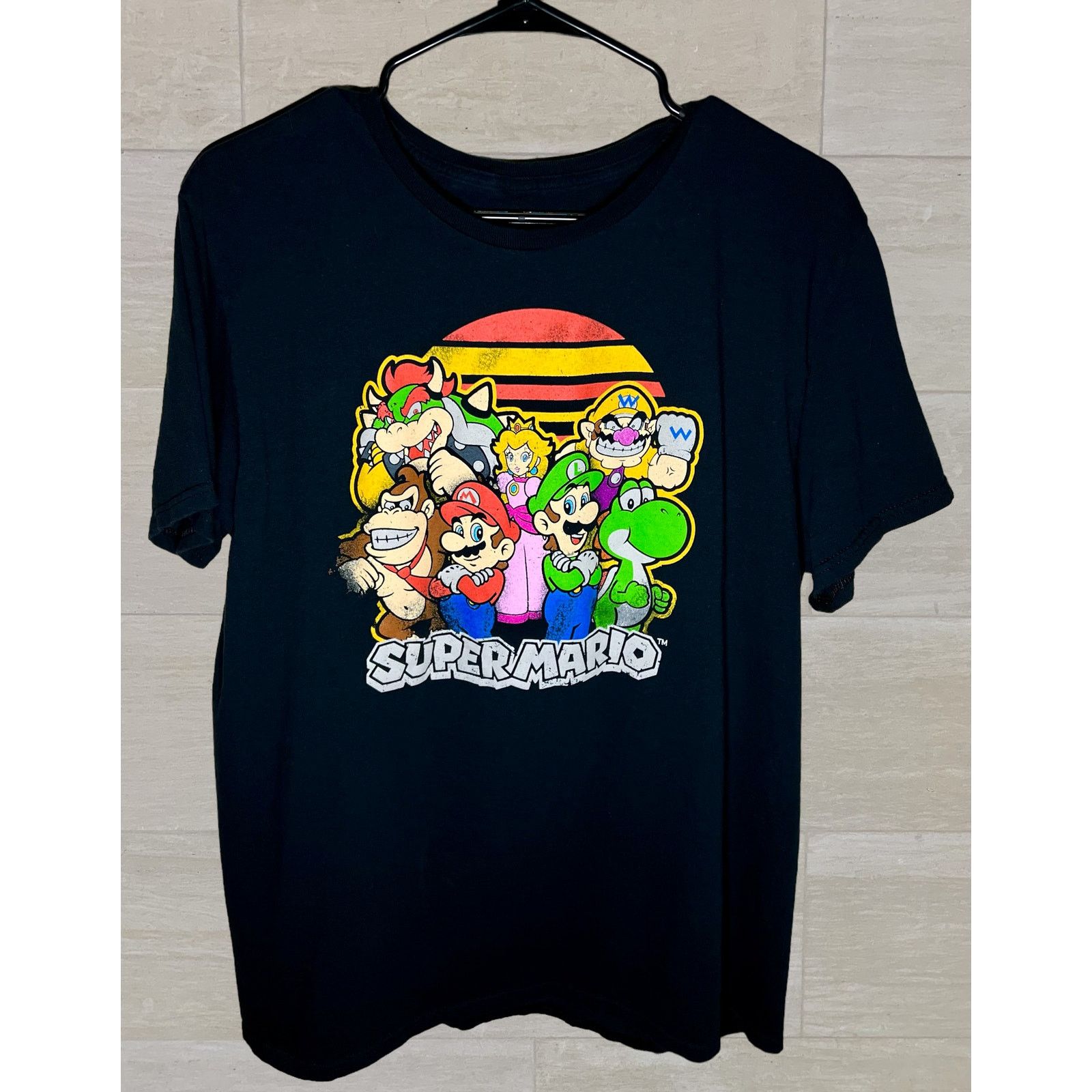 Mad Engine Super Mario Nintendo Characters Black T-Shirt Short Sleeve Size US L / EU 52-54 / 3 - 1 Thumbnail