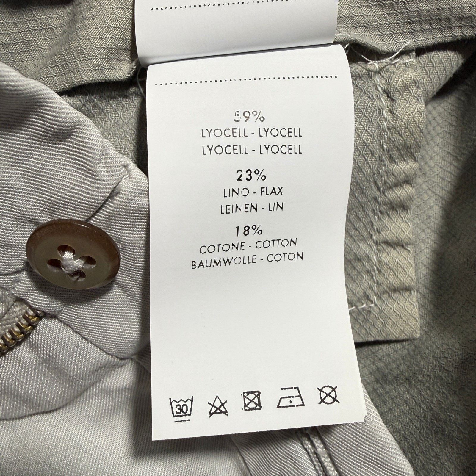 Other TorinOpificio Mens Lyocell Linen Cotton Trousers Italy 52 Size US 36 / EU 52 - 6 Thumbnail