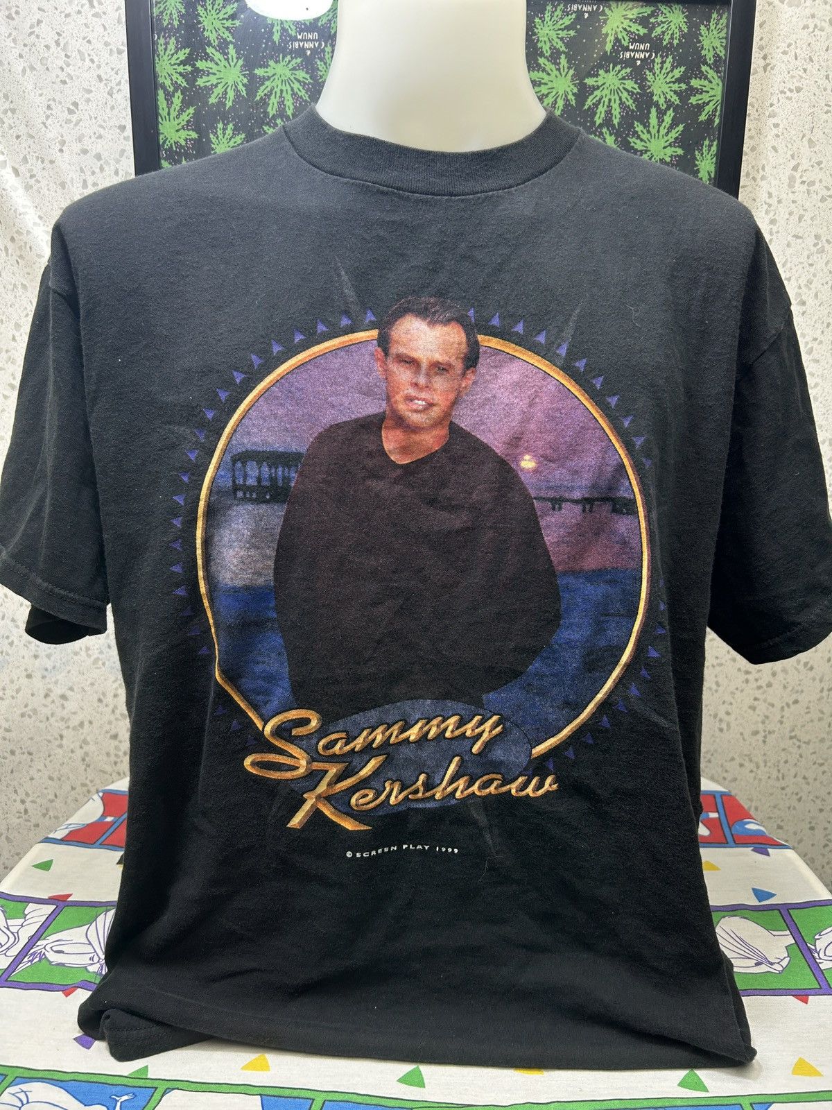 Vintage Vintage Sammy Kershaw 90s T-Shirt Size XL Size US XL / EU 56 / 4 - 1 Thumbnail