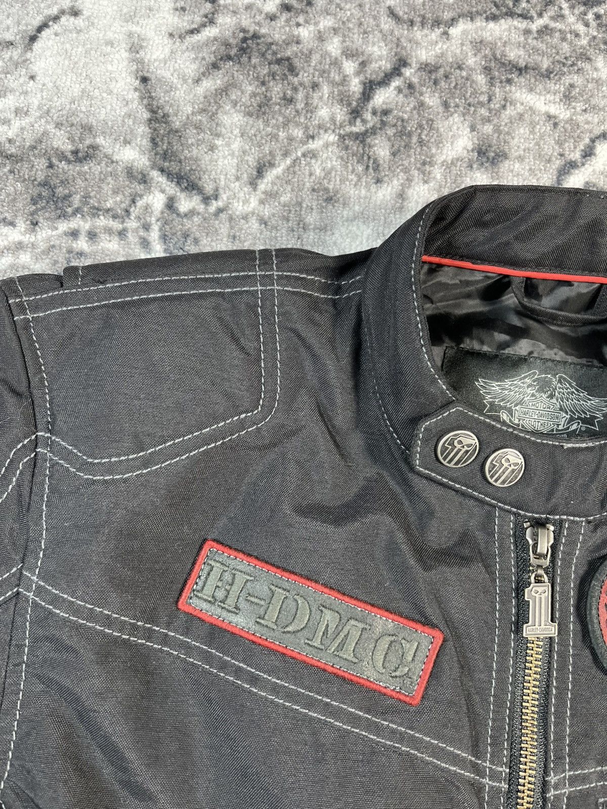 Harley Davidson Harley Davidson Biker Jacket Black Red Moto Racing M Size US M / EU 48-50 / 2 - 6 Thumbnail