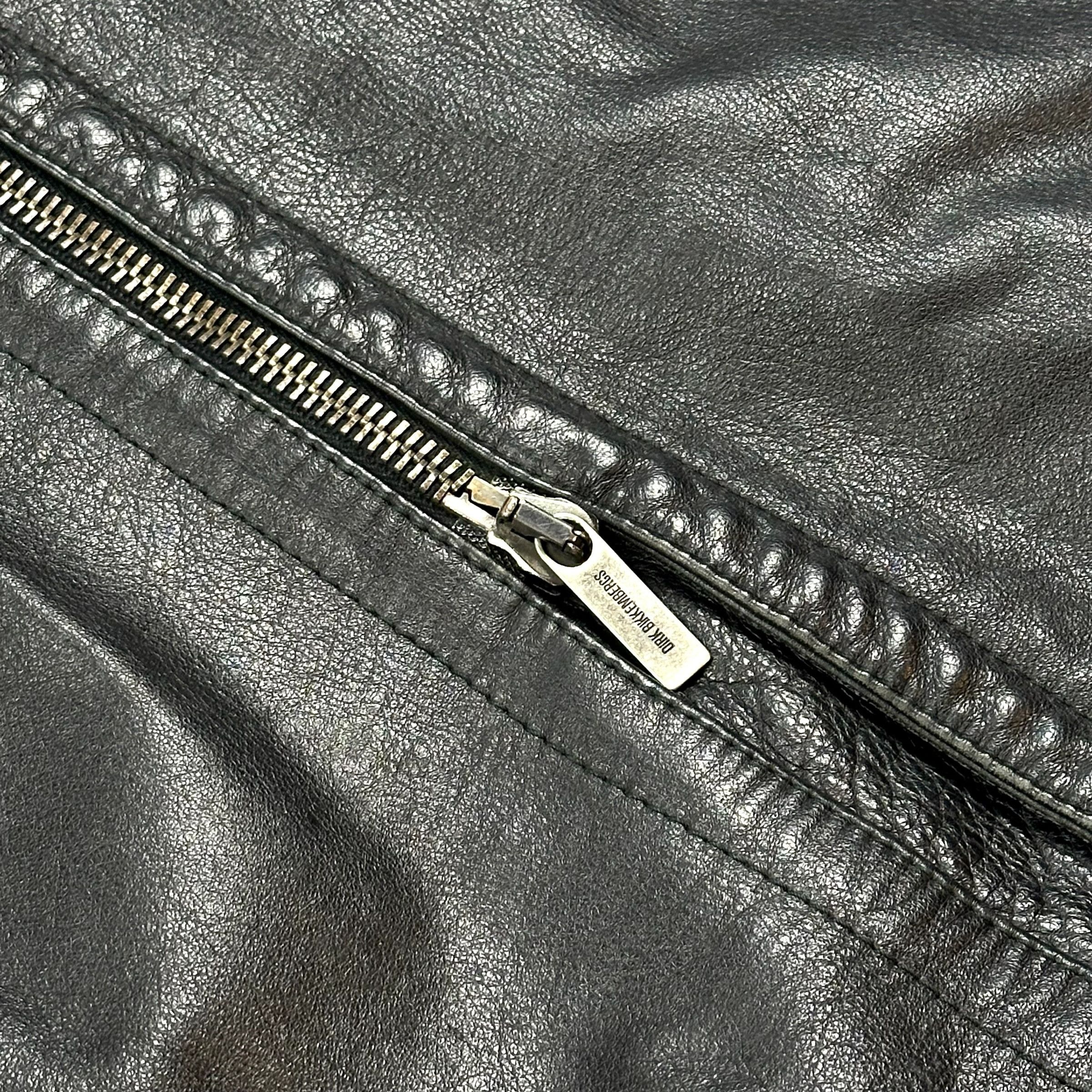 Dirk Bikkembergs Bikkembergs Matrix Leather Jacket Size US XL / EU 56 / 4 - 3 Thumbnail