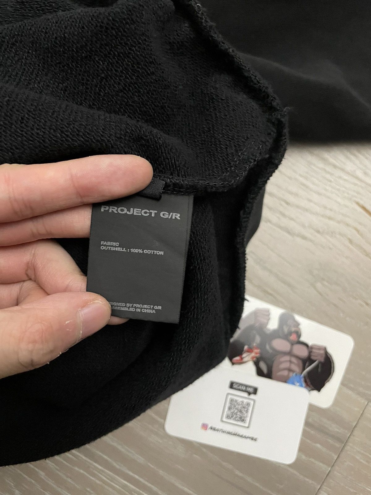 PROJECT G/R Project GR RECONSTRUCTED FOLDED ZIP HOODIE - Black Size US S / EU 44-46 / 1 - 9 Thumbnail