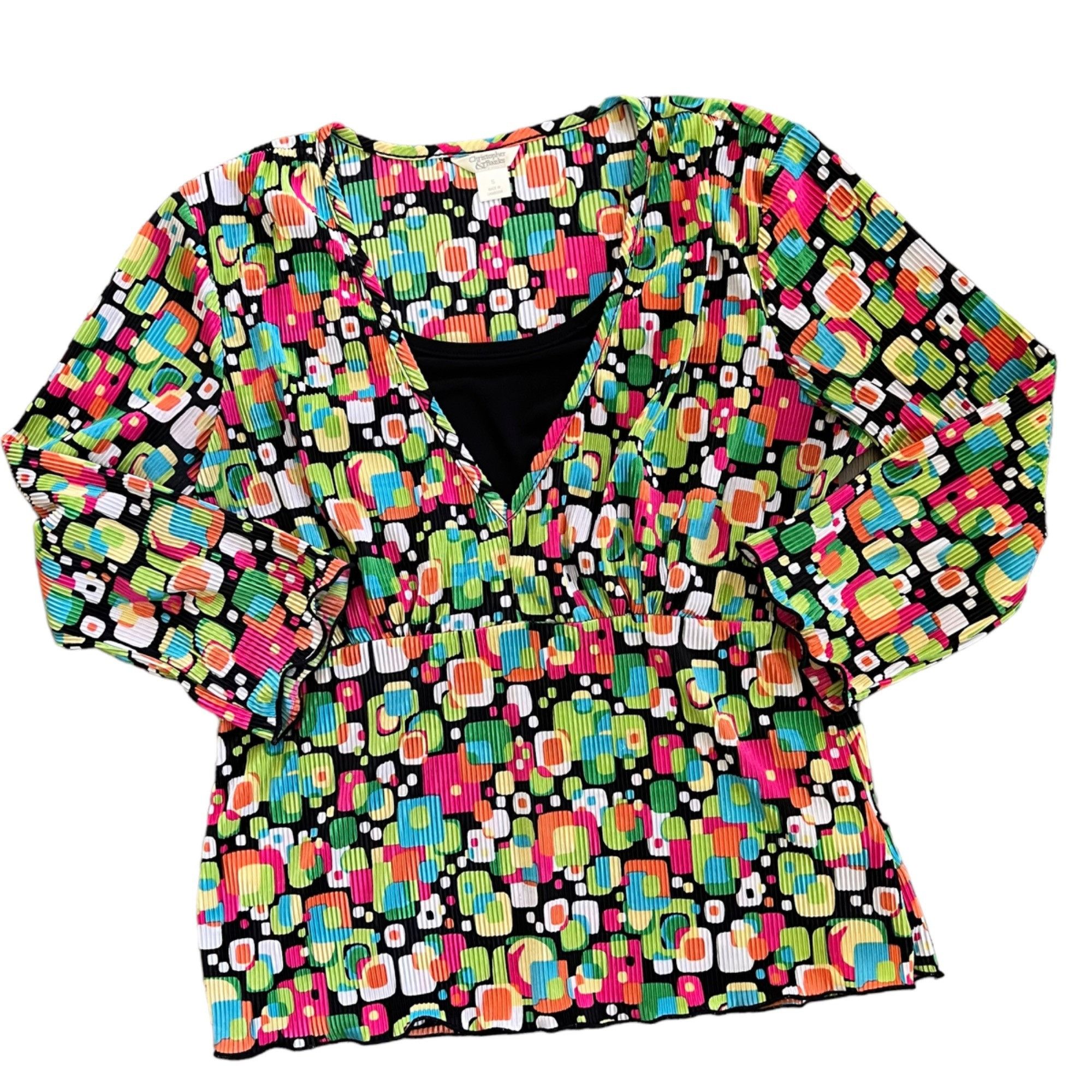 Vintage Vintage Christopher & Banks Novelty Print Mod Scrunch Babydo Size S / US 4 / IT 40 - 1 Thumbnail