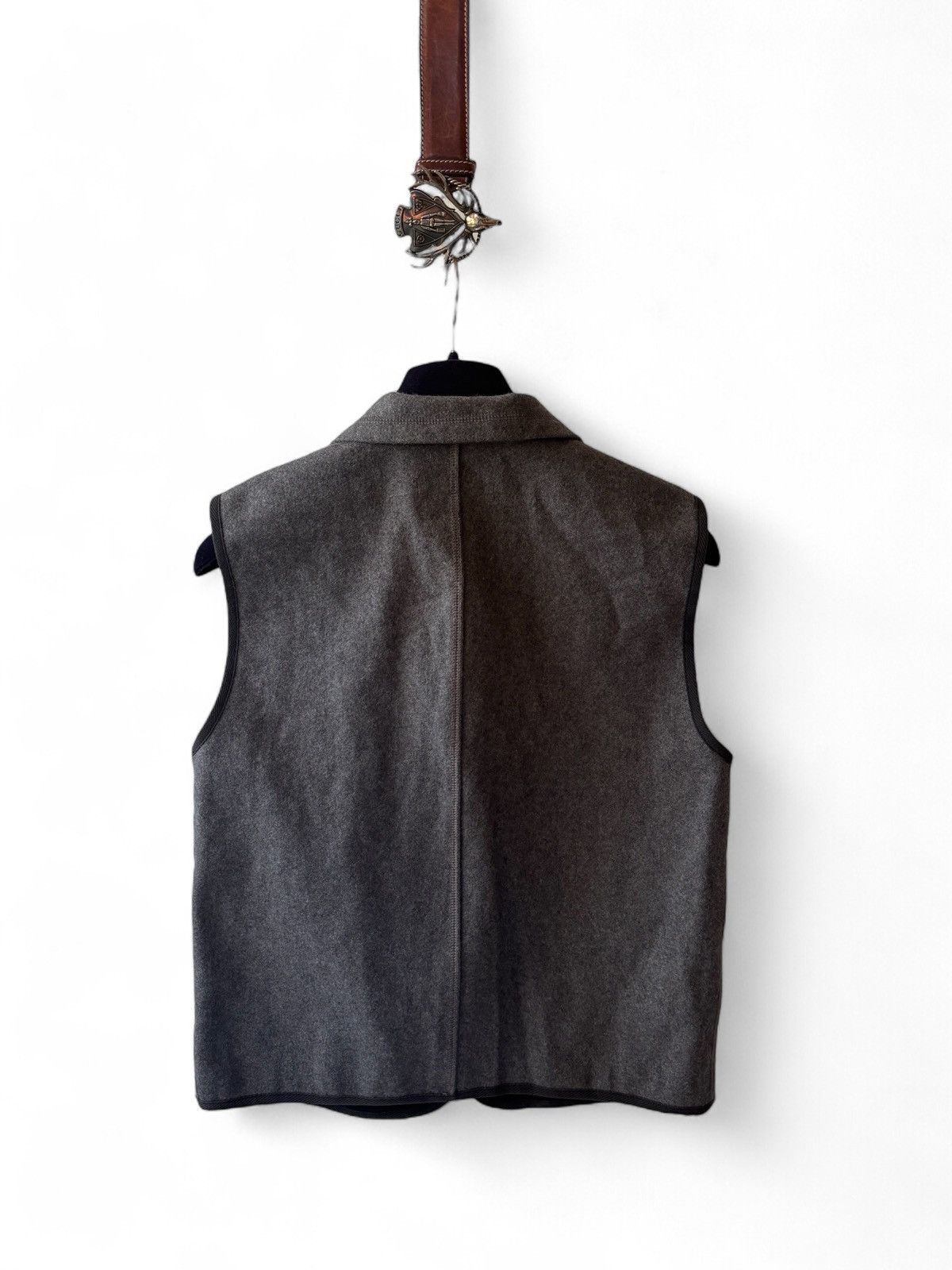 Emporio Armani Vintage Emporio Armani Wool Vest Size US M / EU 48-50 / 2 - 2 Thumbnail