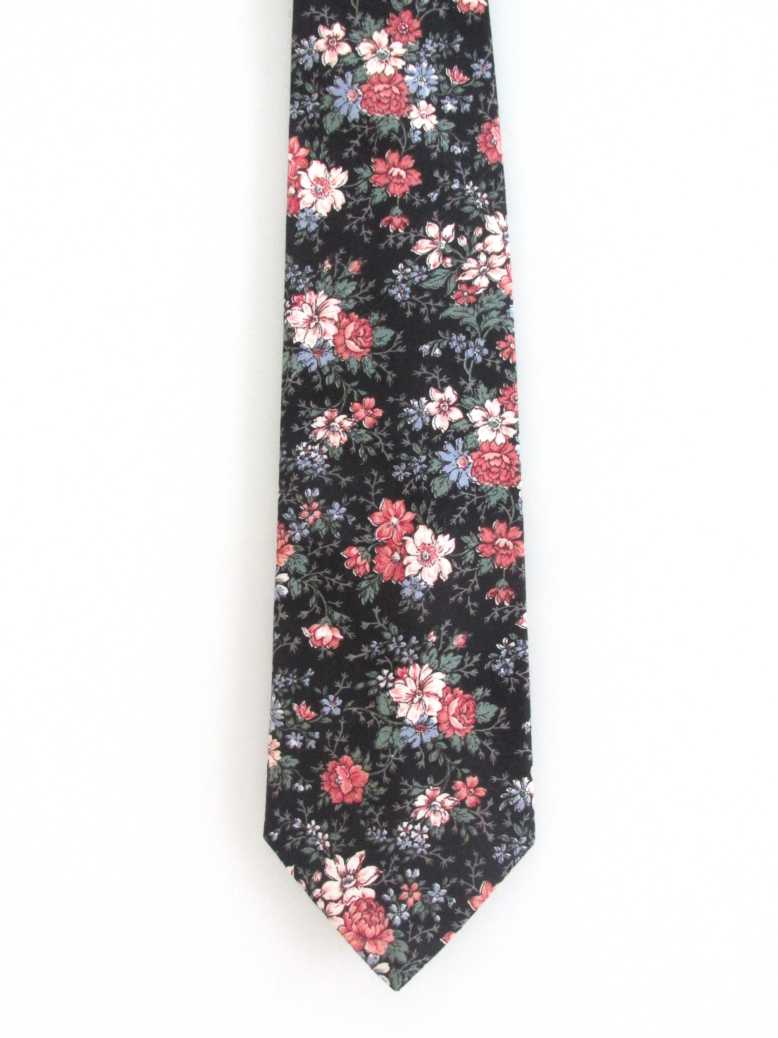 Hunt Club Hunt Club Men's Cotton Floral Tie Size ONE SIZE - 2 Thumbnail