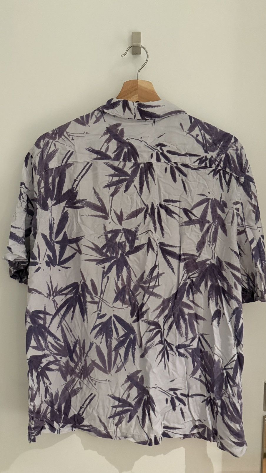 Allsaints Bambusa Bamboo Leaf Shirt Off White Size US L / EU 52-54 / 3 - 2 Thumbnail