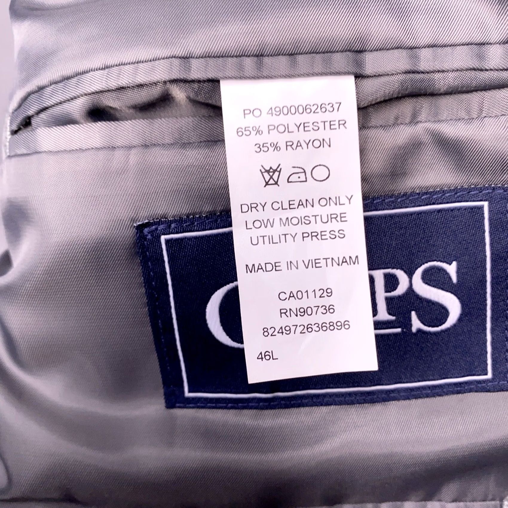 Chaps Chaps Sport Coat Blazer Plaid Houndstooth 46L Size 46R - 6 Thumbnail