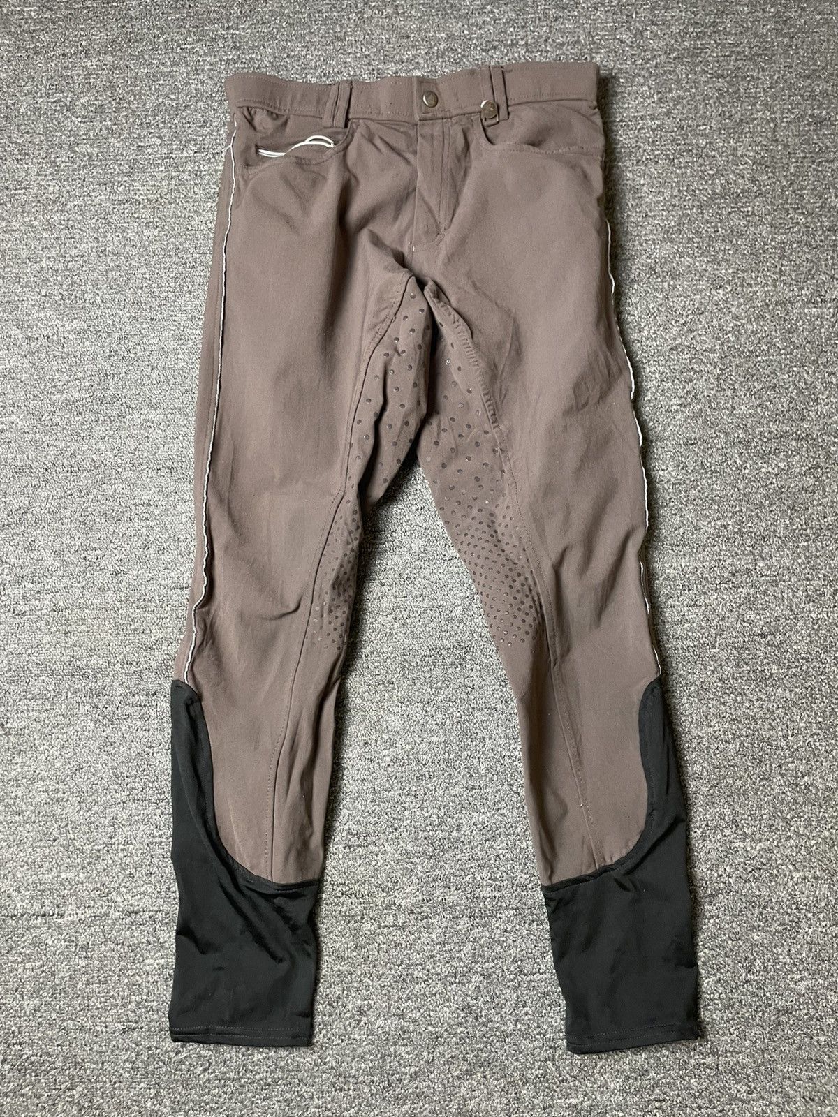 Japanese Brand × Vintage EQULIBERTA Brand Embossed Riding Pants (112) Size US 30 / EU 46 - 1 Thumbnail