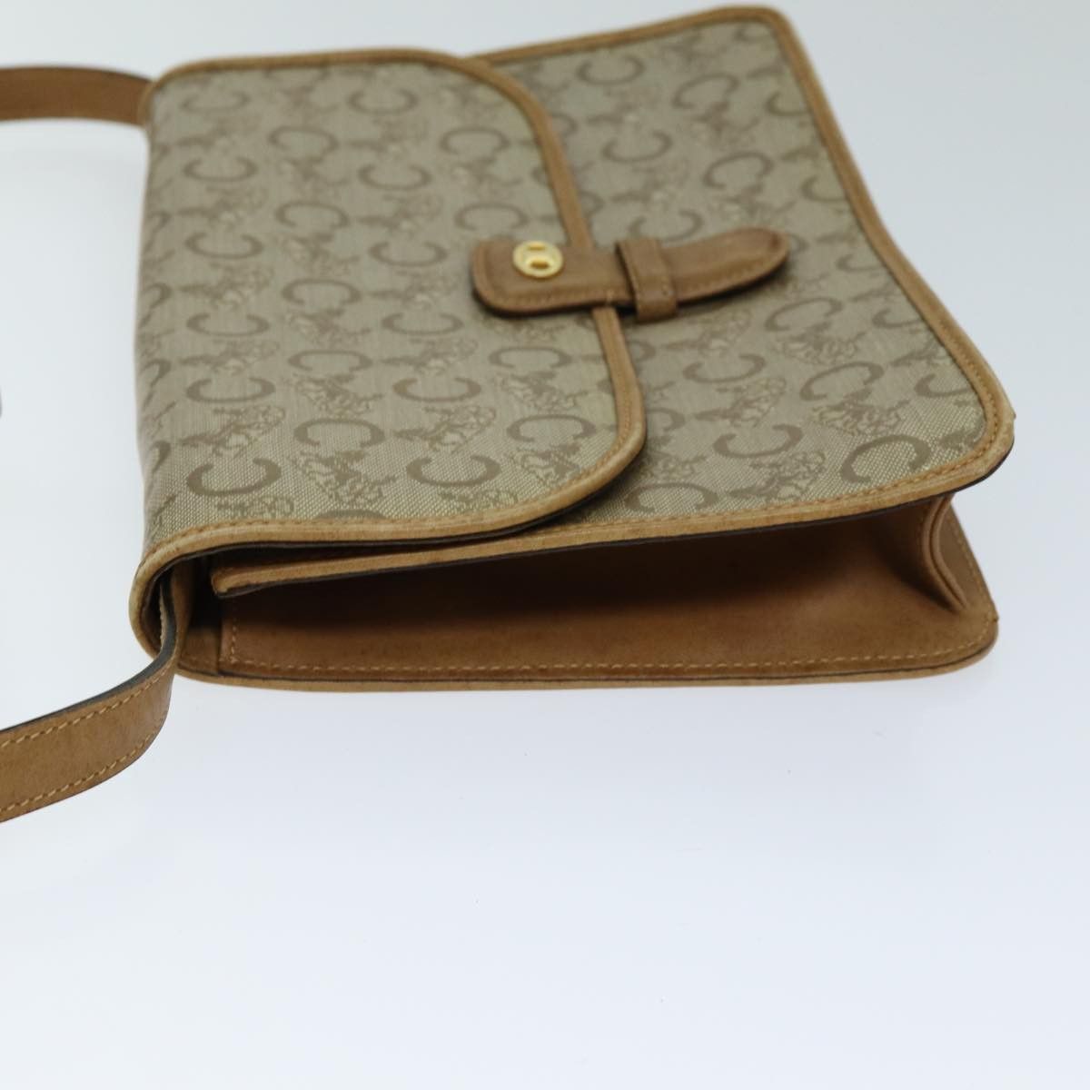 Celine CELINE C Macadam Canvas Shoulder Bag Beige Size ONE SIZE - 5 Thumbnail