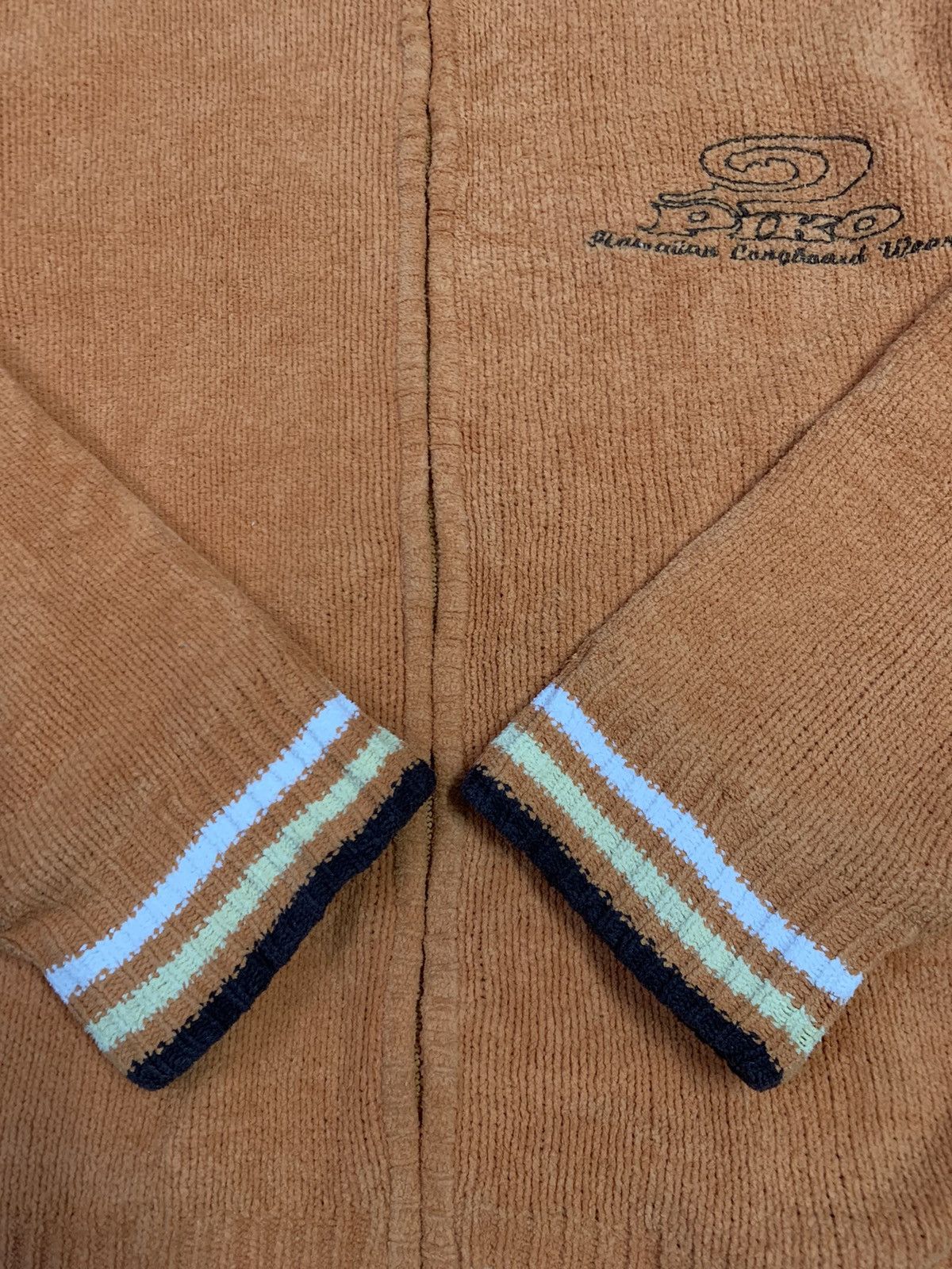 Japanese Brand Vintage Piko Hawaiian Technical Knitted Fleece Lined Jacket Size US M / EU 48-50 / 2 - 10 Thumbnail