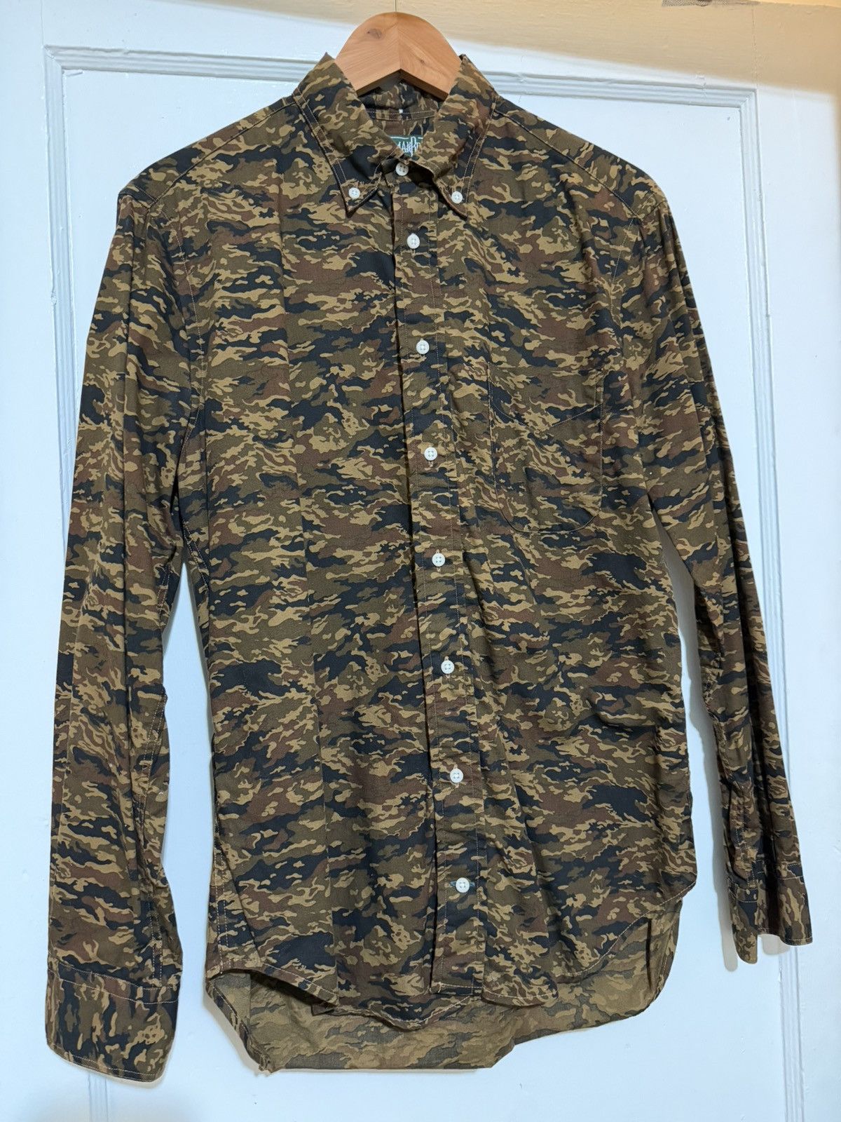 Gitman Bros. Vintage Gitman Bros. Vintage Oxford in Dark Camo Size US M / EU 48-50 / 2 - 1 Thumbnail