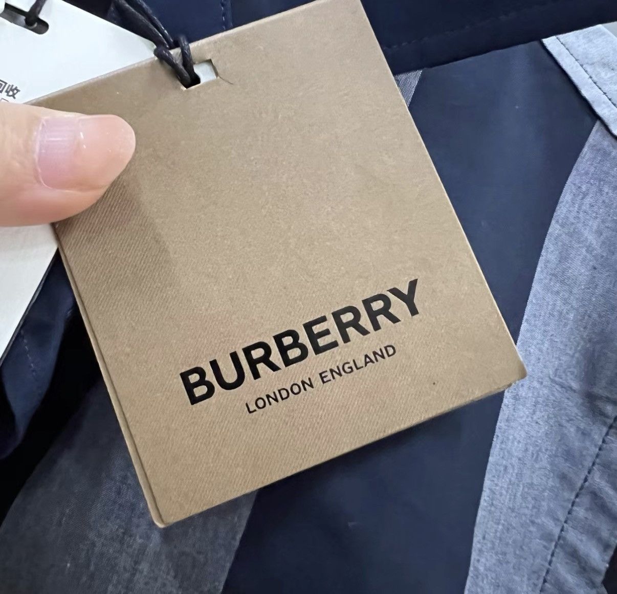 Burberry Burberry Navy Classic Check Shirt J41 Size US XS / EU 42 / 0 - 5 Thumbnail
