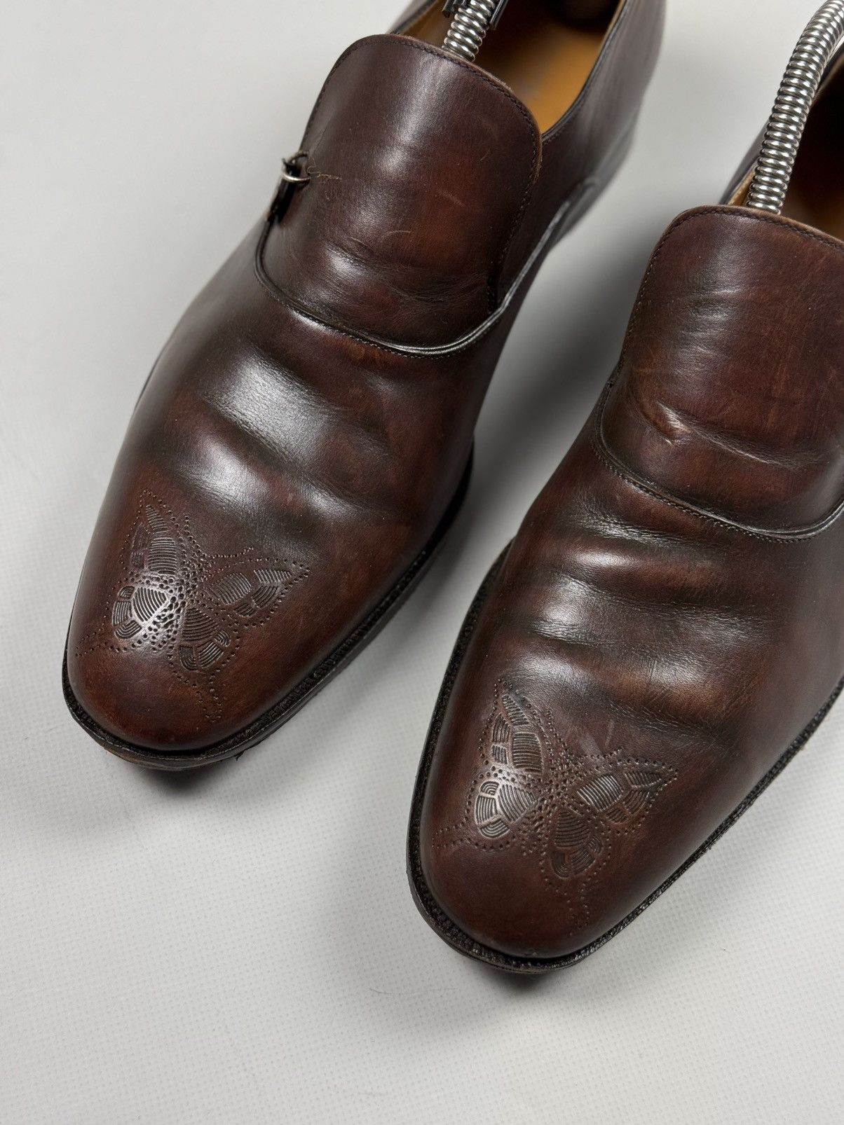 Sergio Rossi Sergio Rossi Men’s Leather Formal Brogue Shoes Size US 8.5 / EU 41-42 - 10 Thumbnail