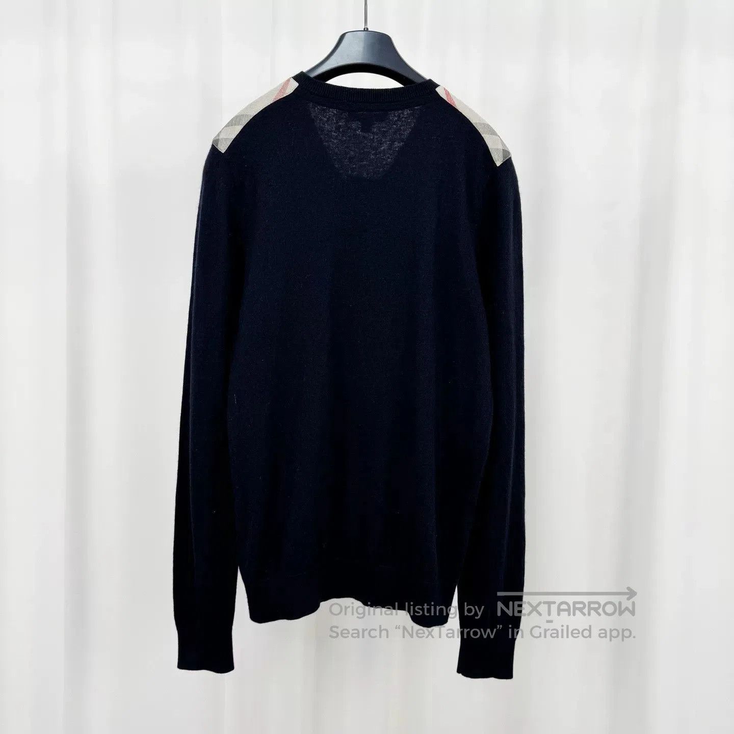 Burberry Burberry Check Panel Cashmere Sweater. Size US M / EU 48-50 / 2 - 2 Thumbnail