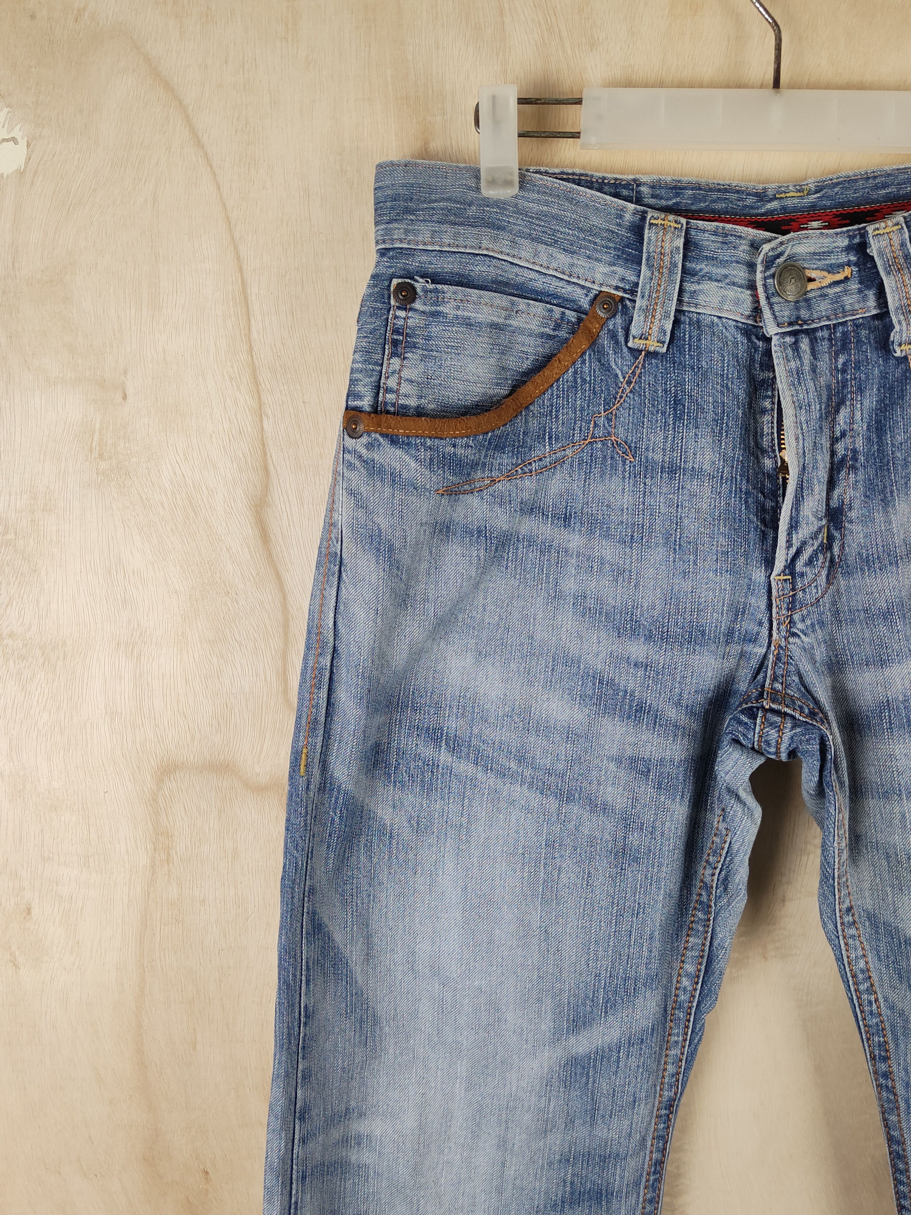 Edwin Edwin Blue vintage Distressed Ripped Jeans #S2477 Size US 32 / EU 48 - 3 Thumbnail