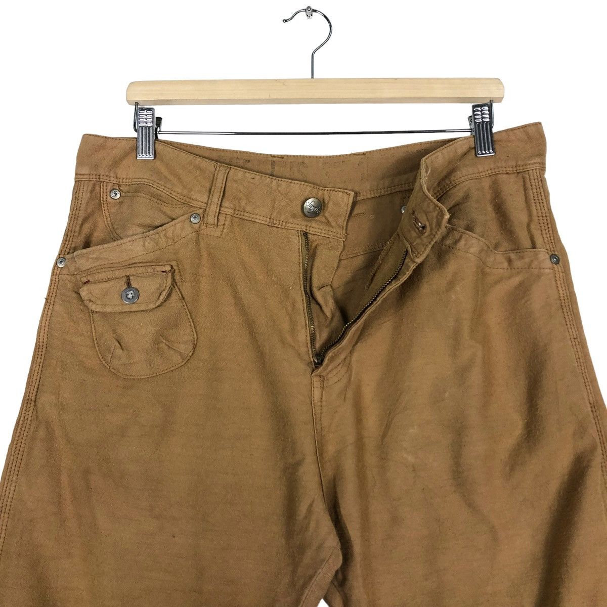 Japanese Brand 🔥90’s Vintage Cargo Work Pants Multi Pocket Surplus Size US 34 / EU 50 - 10 Thumbnail