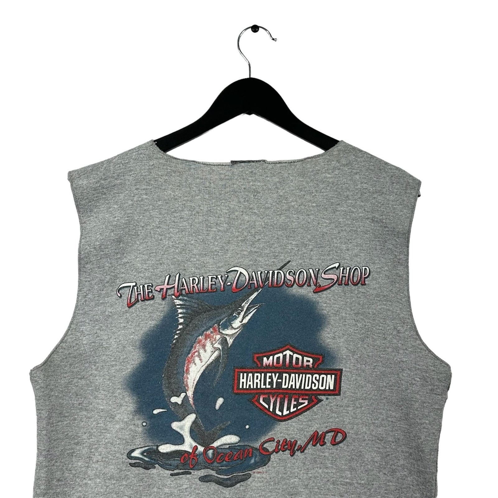 Harley Davidson Vintage Harley Davidson Sleeveless Crewneck 90s Size US L / EU 52-54 / 3 - 4 Thumbnail