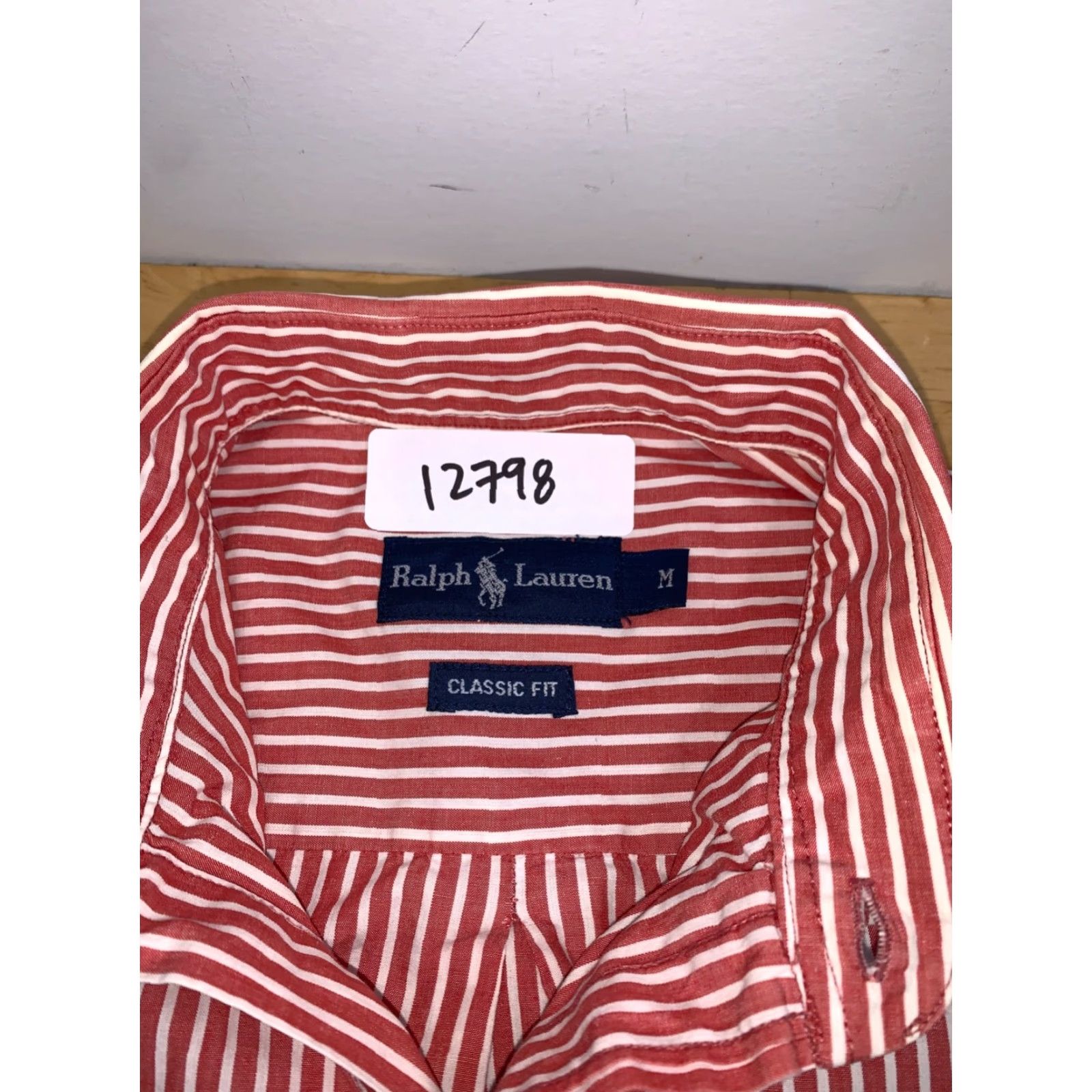 Polo Ralph Lauren VINTAGE Polo Ralph Lauren Button-Up Shirt Mens M Striped Red Long Sleeve Size US M / EU 48-50 / 2 - 2 Thumbnail