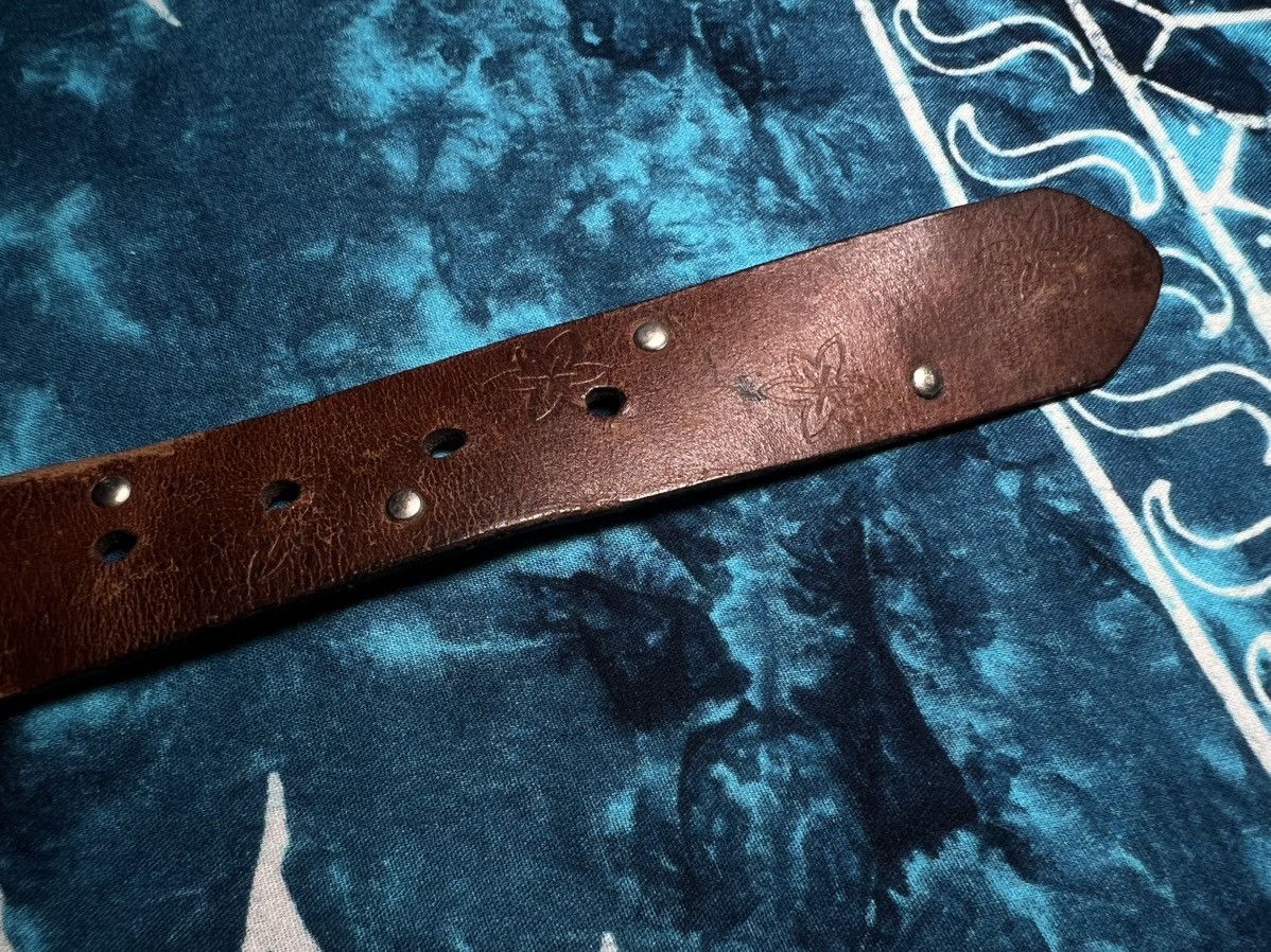 Leather Vintage rodeo Leather Belt Saddler Cowboy Size 30 - 7 Thumbnail