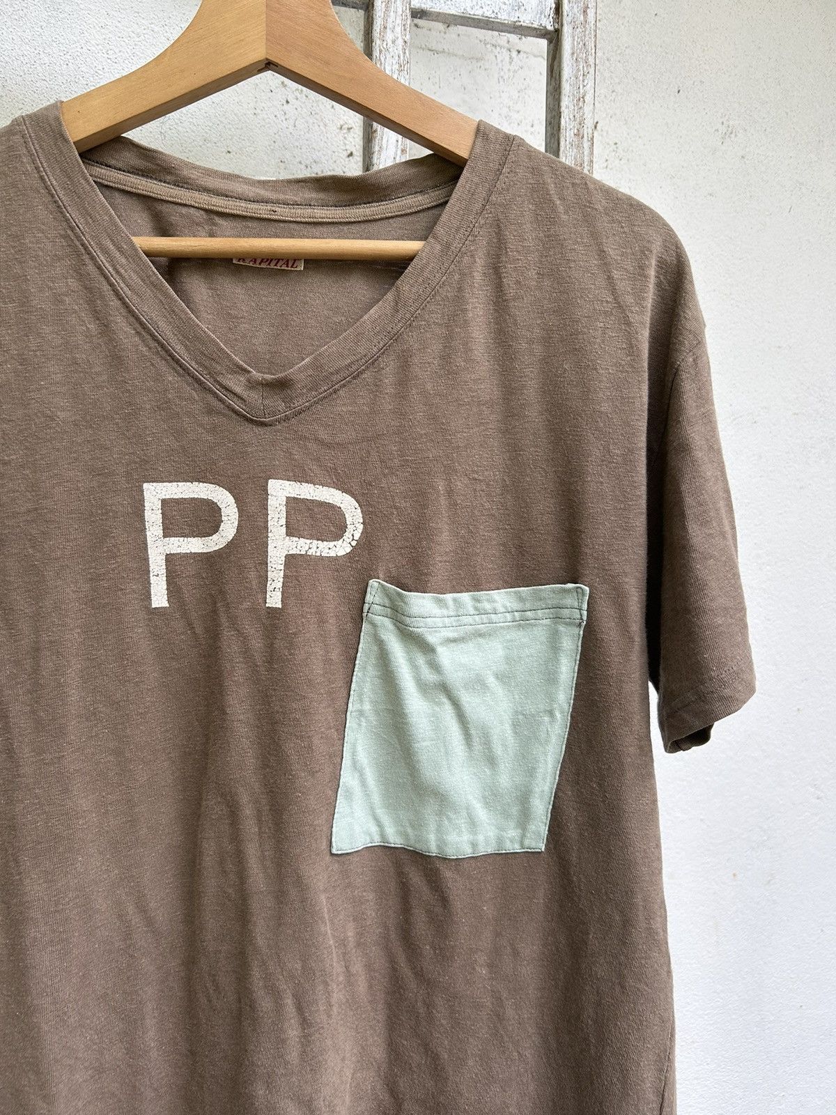 Kapital × Kapital Kountry Kapital Made in Japan Sunfaded Style Pocket Shirt Rare 🎌☠️ Size US M / EU 48-50 / 2 - 4 Thumbnail