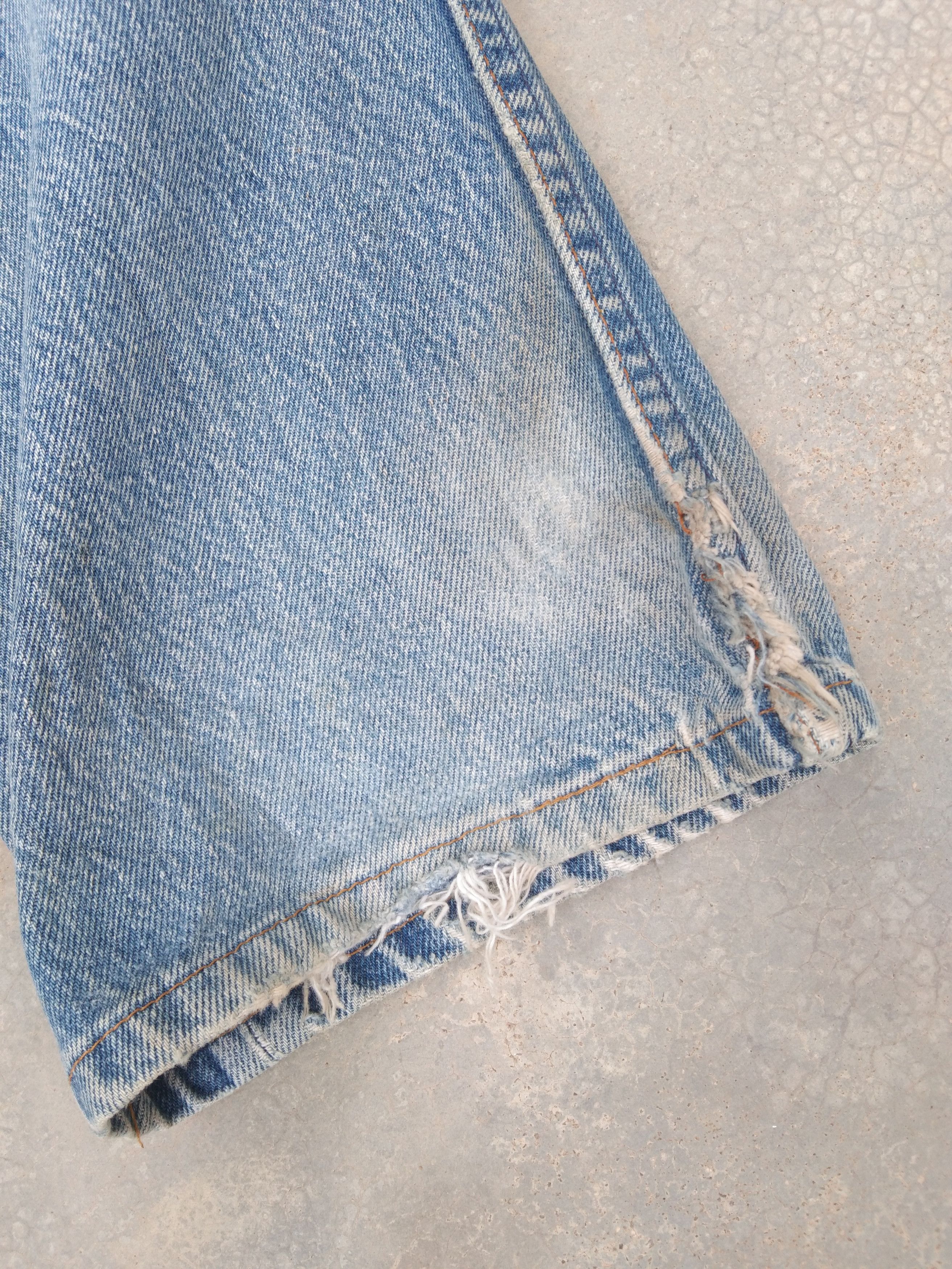Levi's × Vintage 80s Vintage Levis 501 Made In USA Distressed Jeans 32x33 Size US 32 / EU 48 - 7 Thumbnail